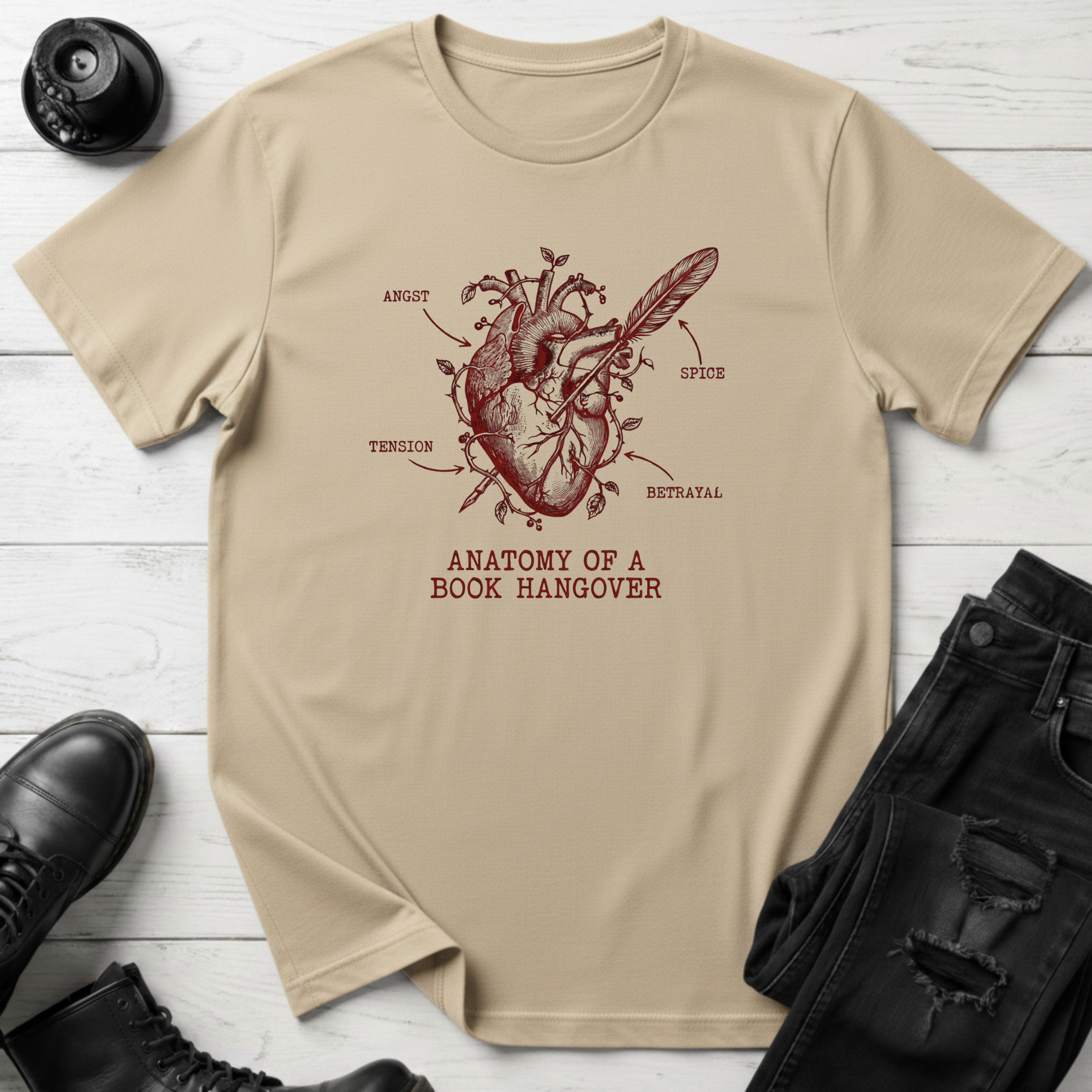 Anatomy of a Book Hangover T-Shirt