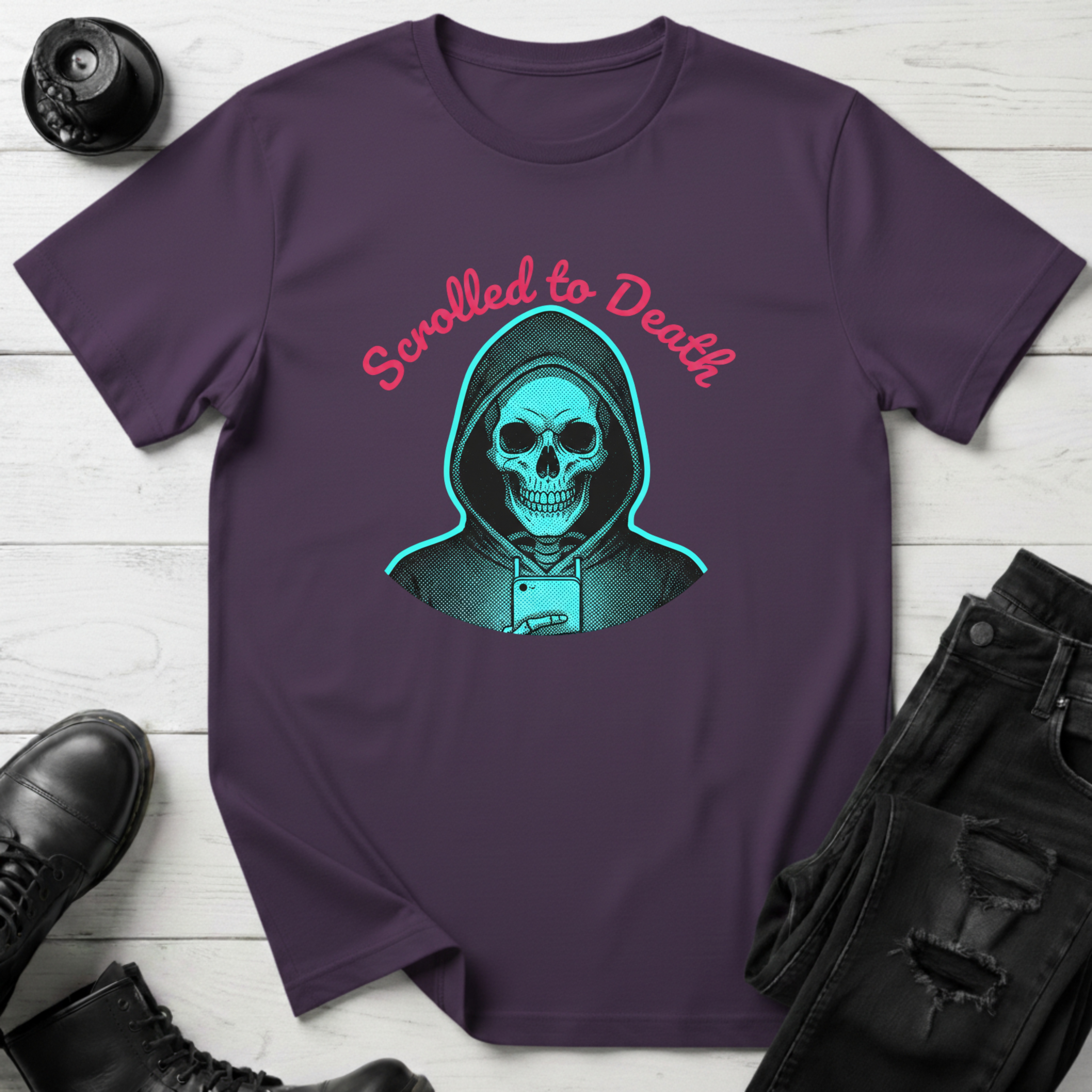 Scrolled To Death Doom Scroller T-Shirt