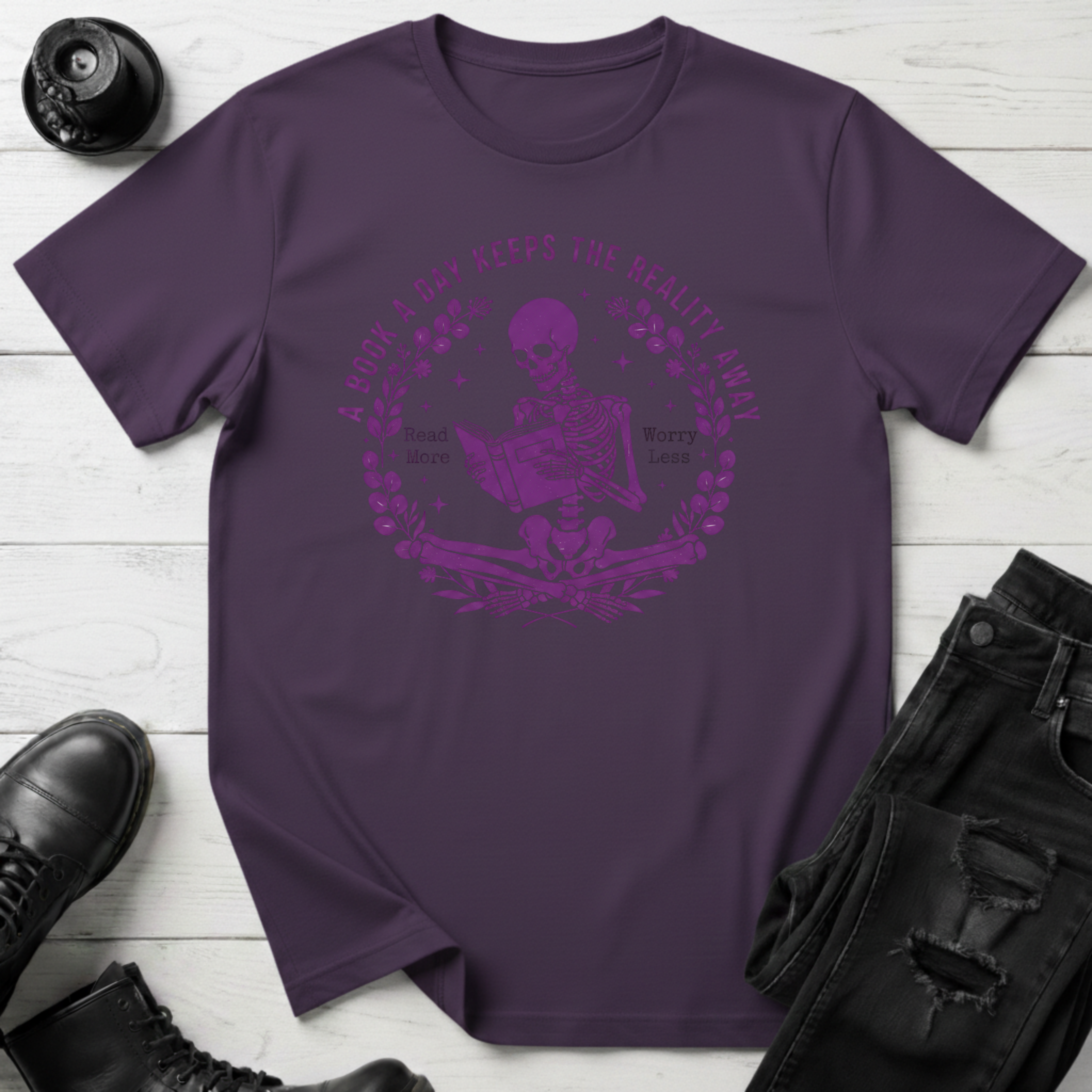 A Book A Day Keeps The Reality Away T-Shirt
