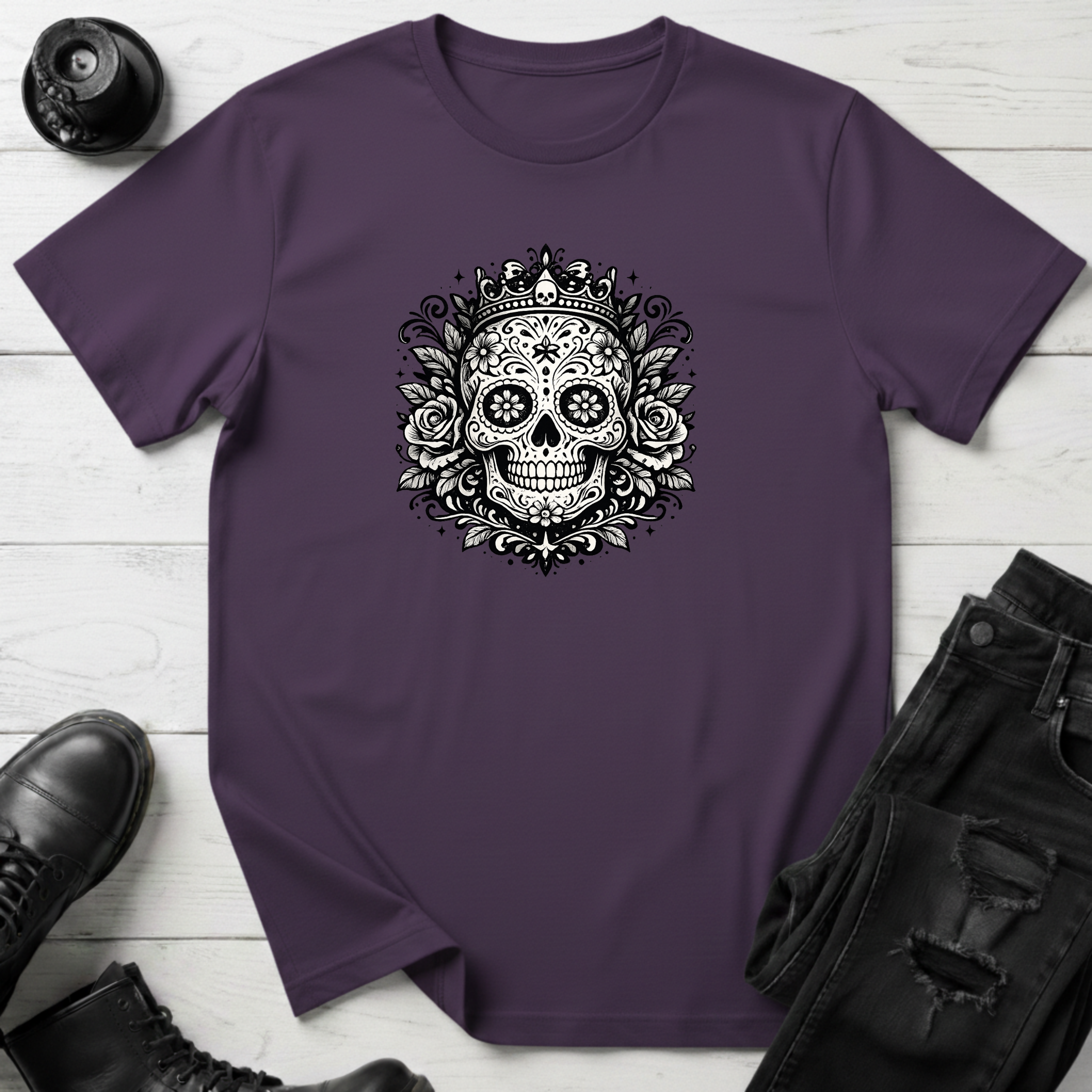Crowned Sugar Skull T-Shirt