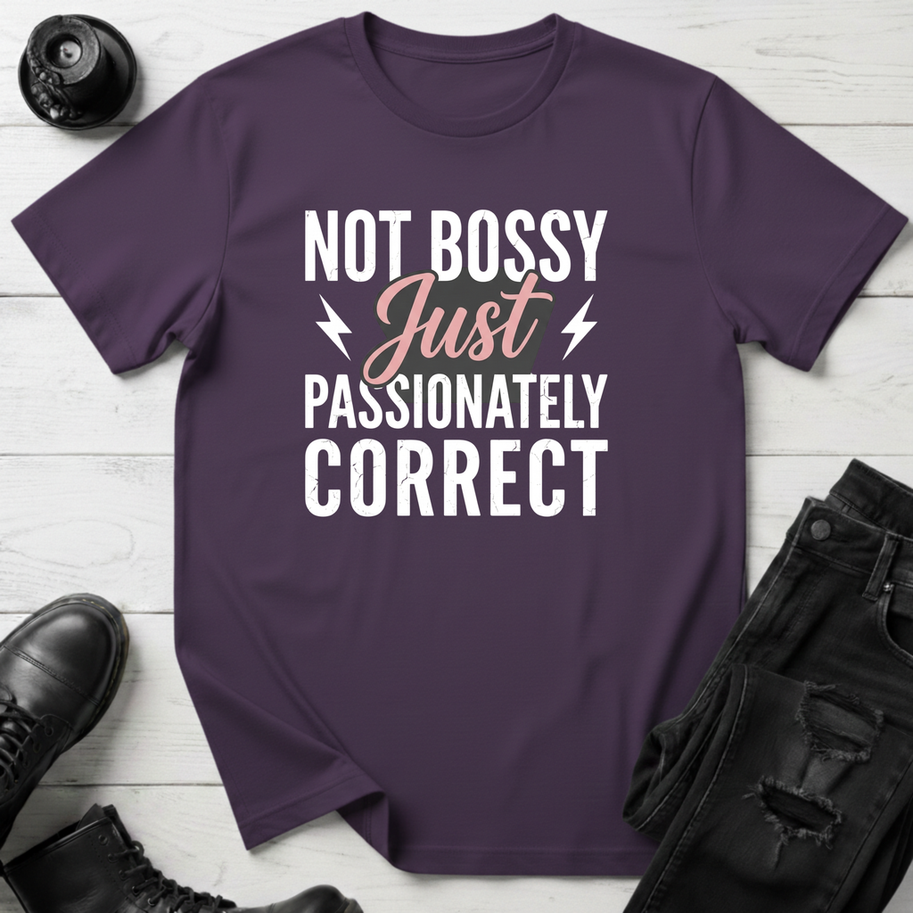 Not Bossy Just Passionately Correct T-Shirt