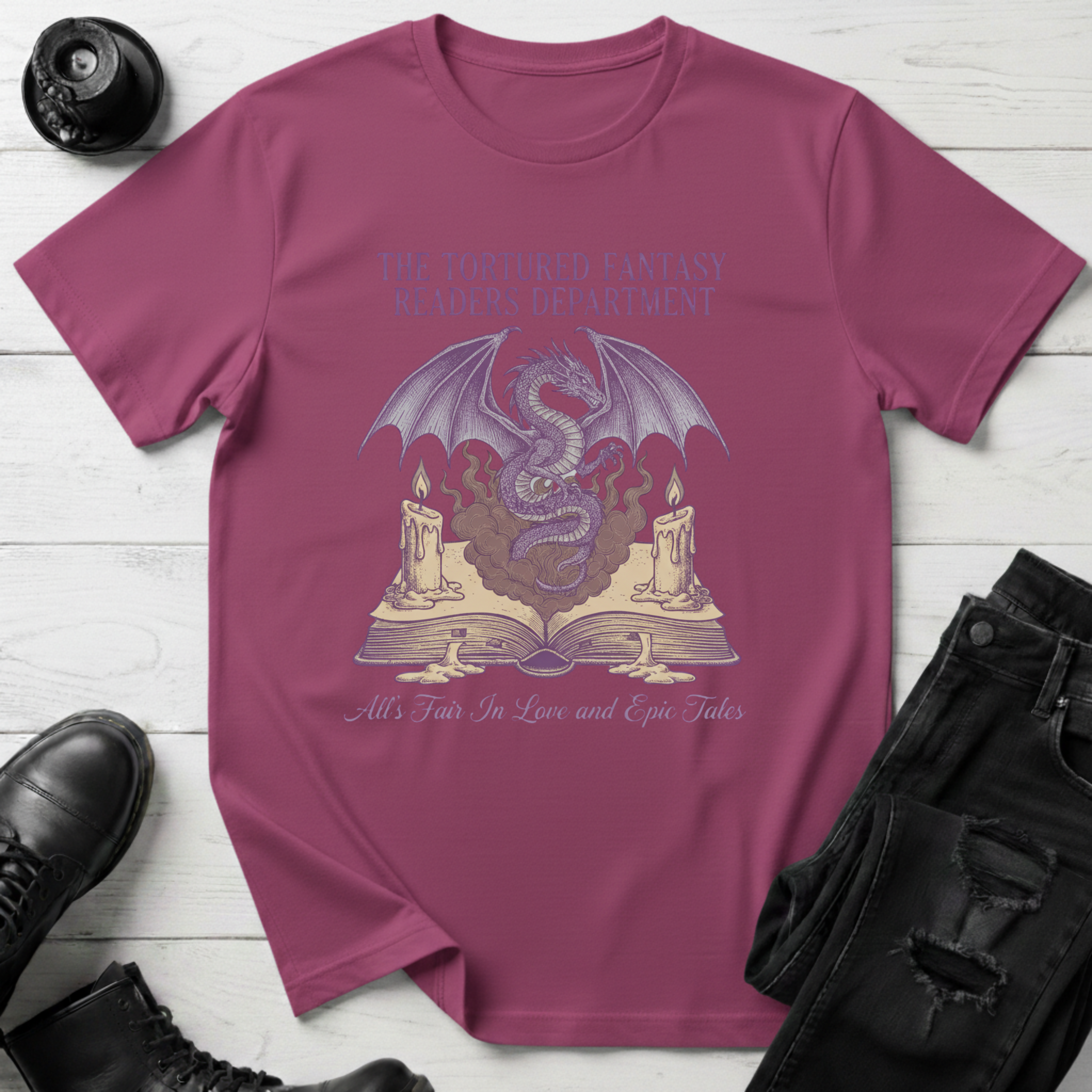 The Tortured Fantasy Readers Department T-shirt