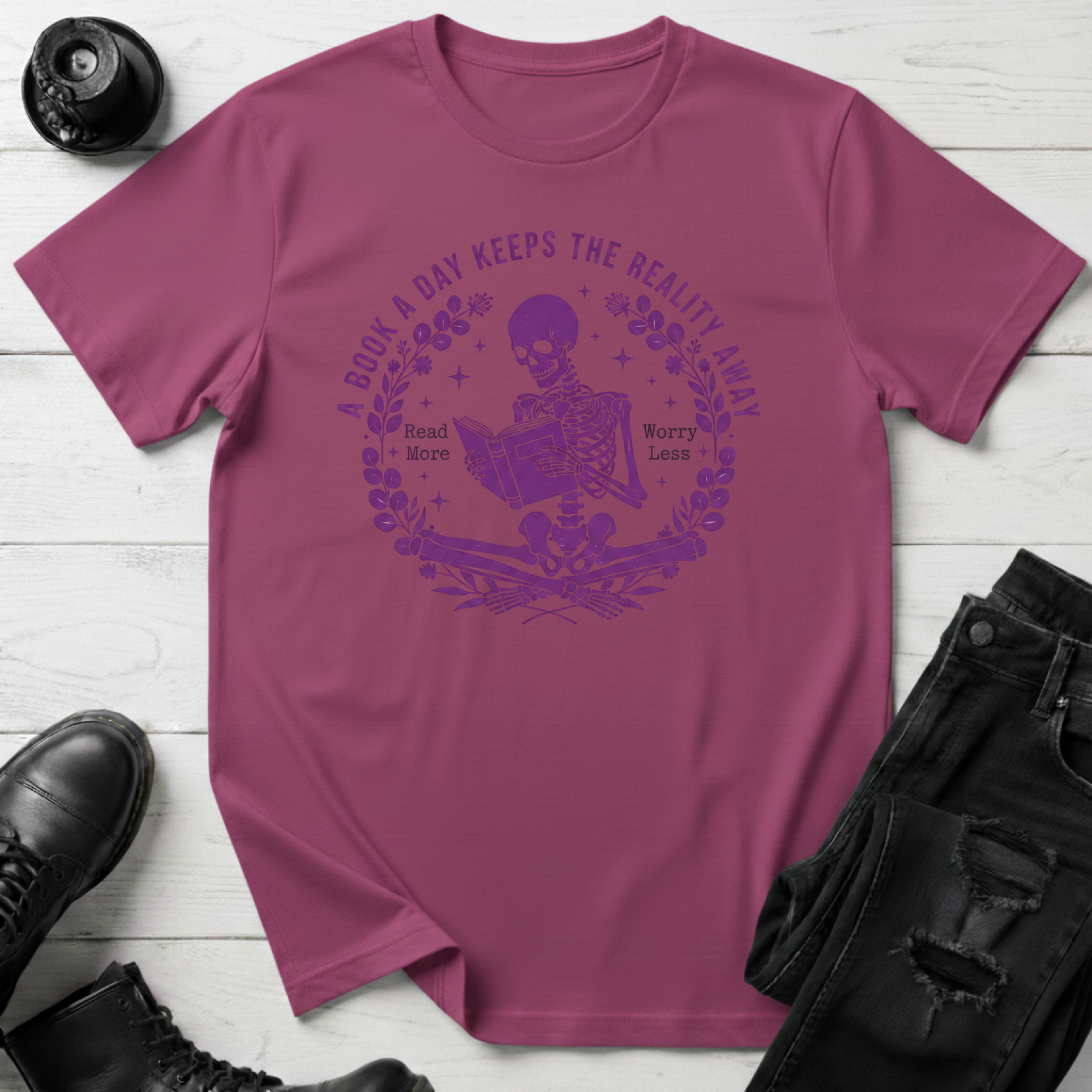 A Book A Day Keeps The Reality Away T-Shirt