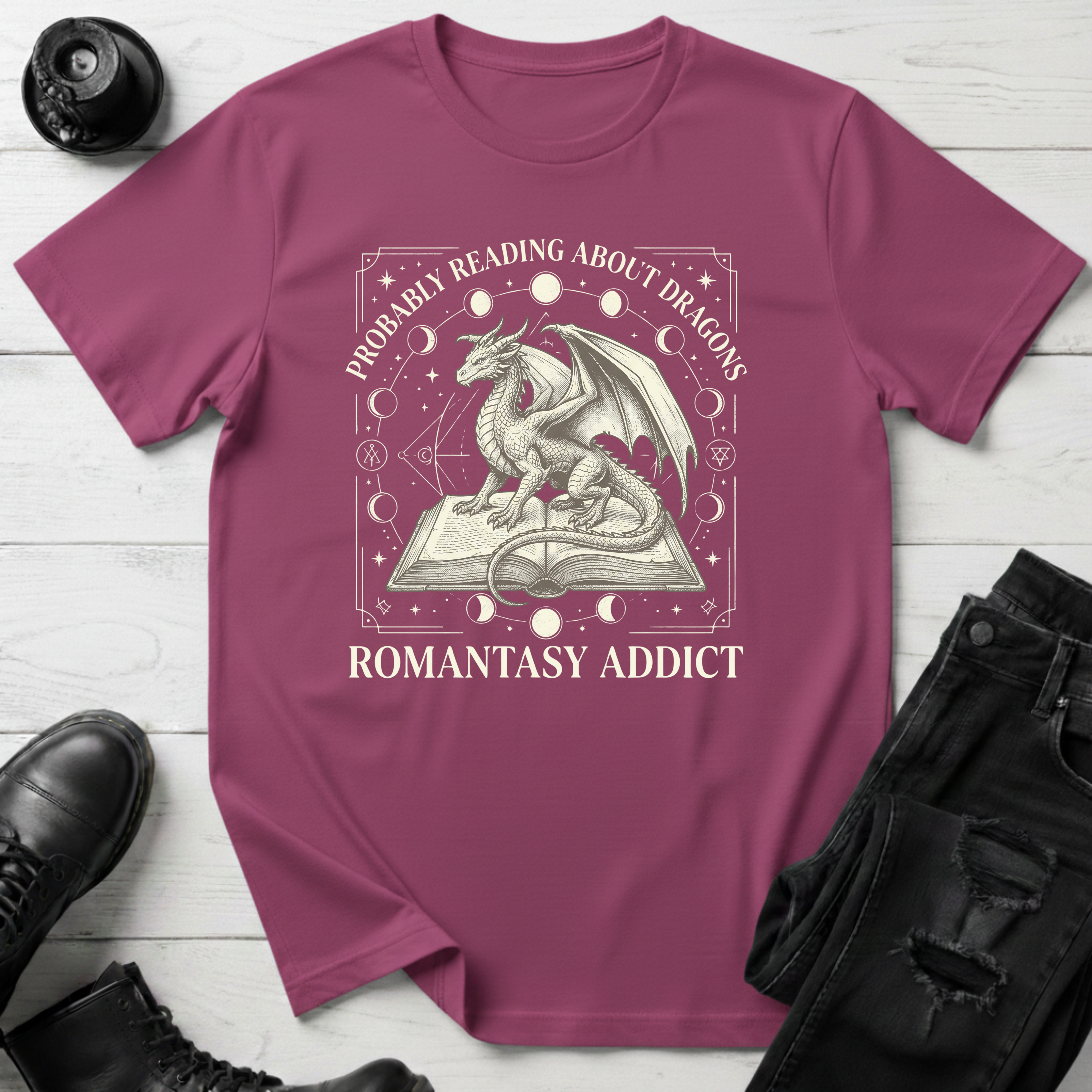 Probably Reading About Dragons T-Shirt