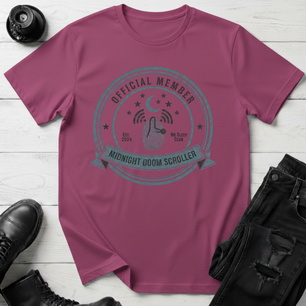 Midnight Doom Scroller Official Member T-Shirt