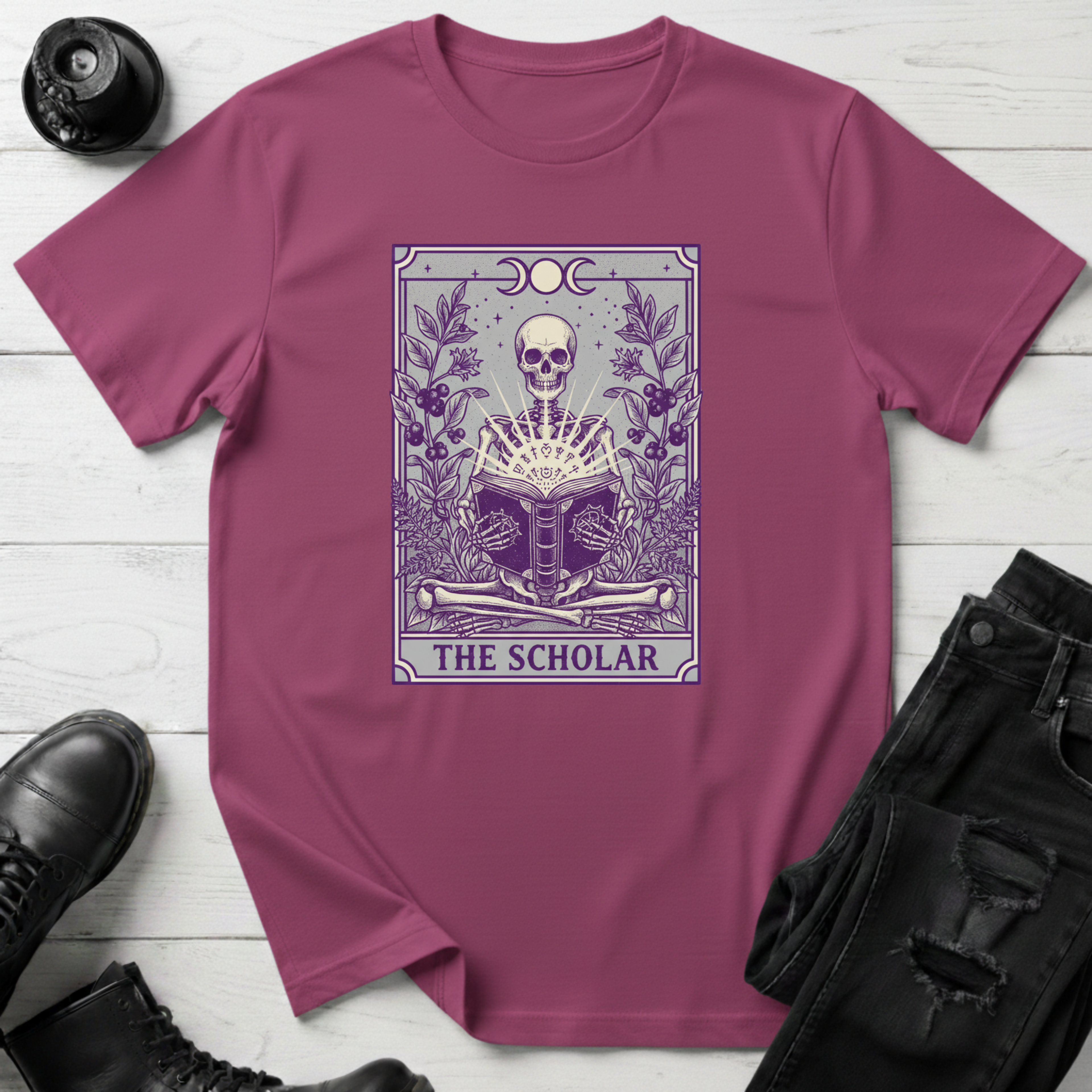 The Scholar Bookish Tarot T-Shirt