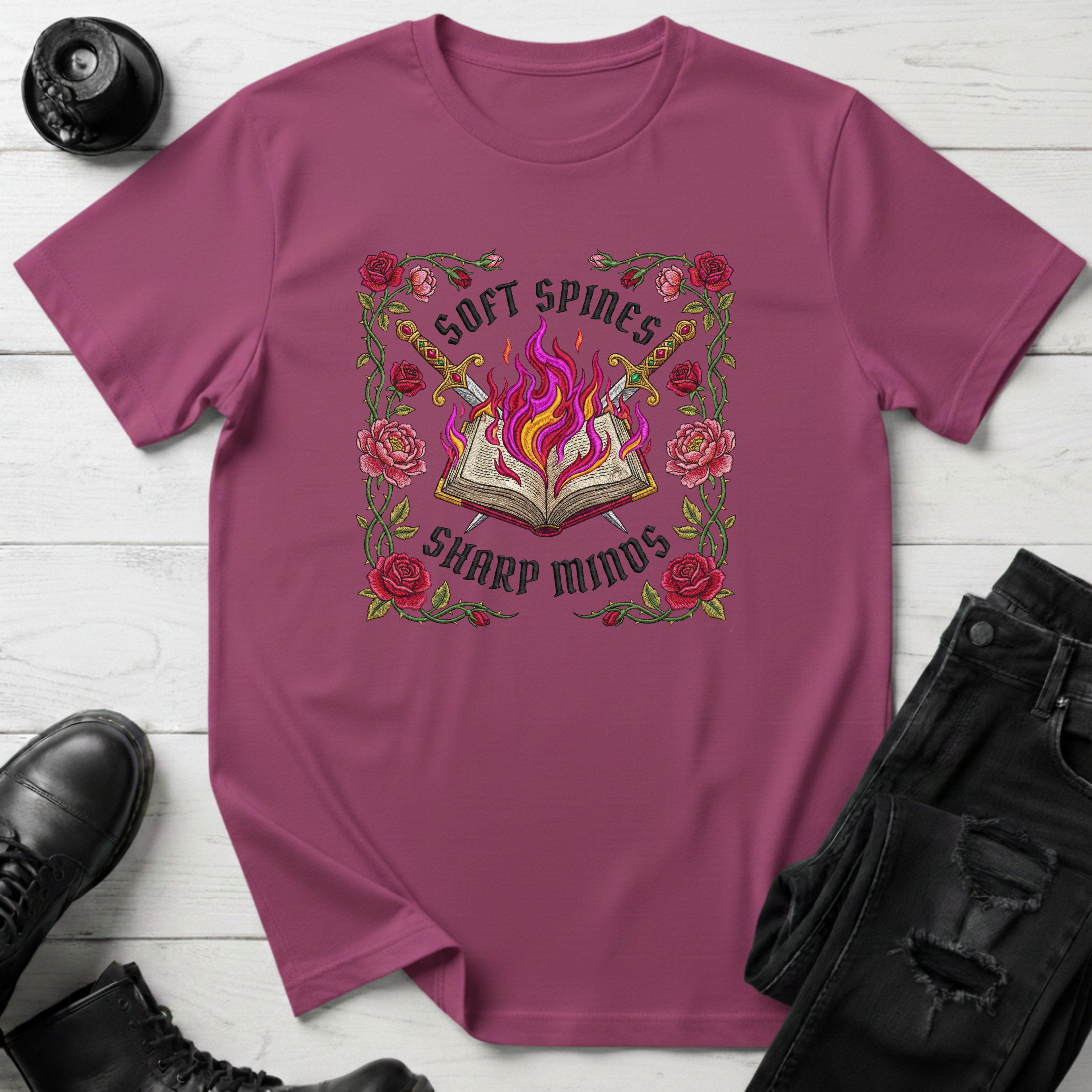 Soft Spines Sharp Minds T-Shirt