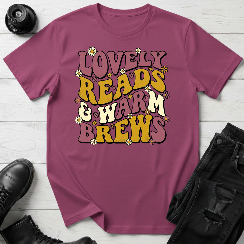 Lovely Reads & Warm Brews T-Shirt