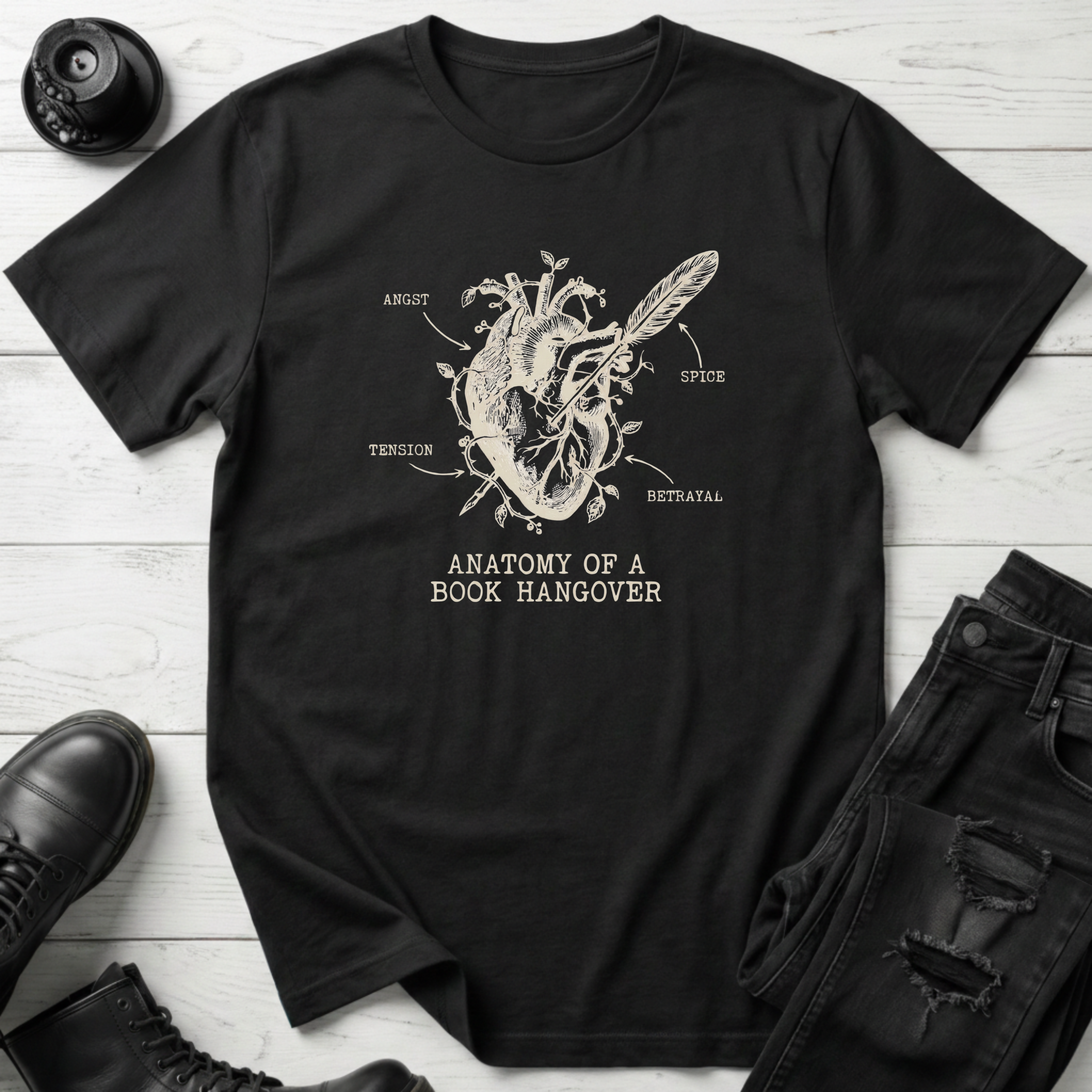 Anatomy of a Book Hangover T-Shirt