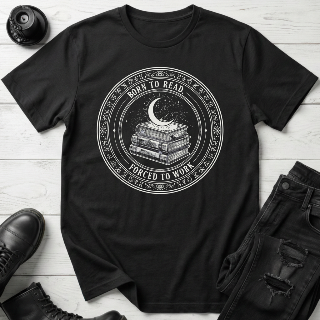 Born To Read, Forced To Work T-Shirt