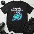 Midnight Doom Scroller Raccoon T-Shirt