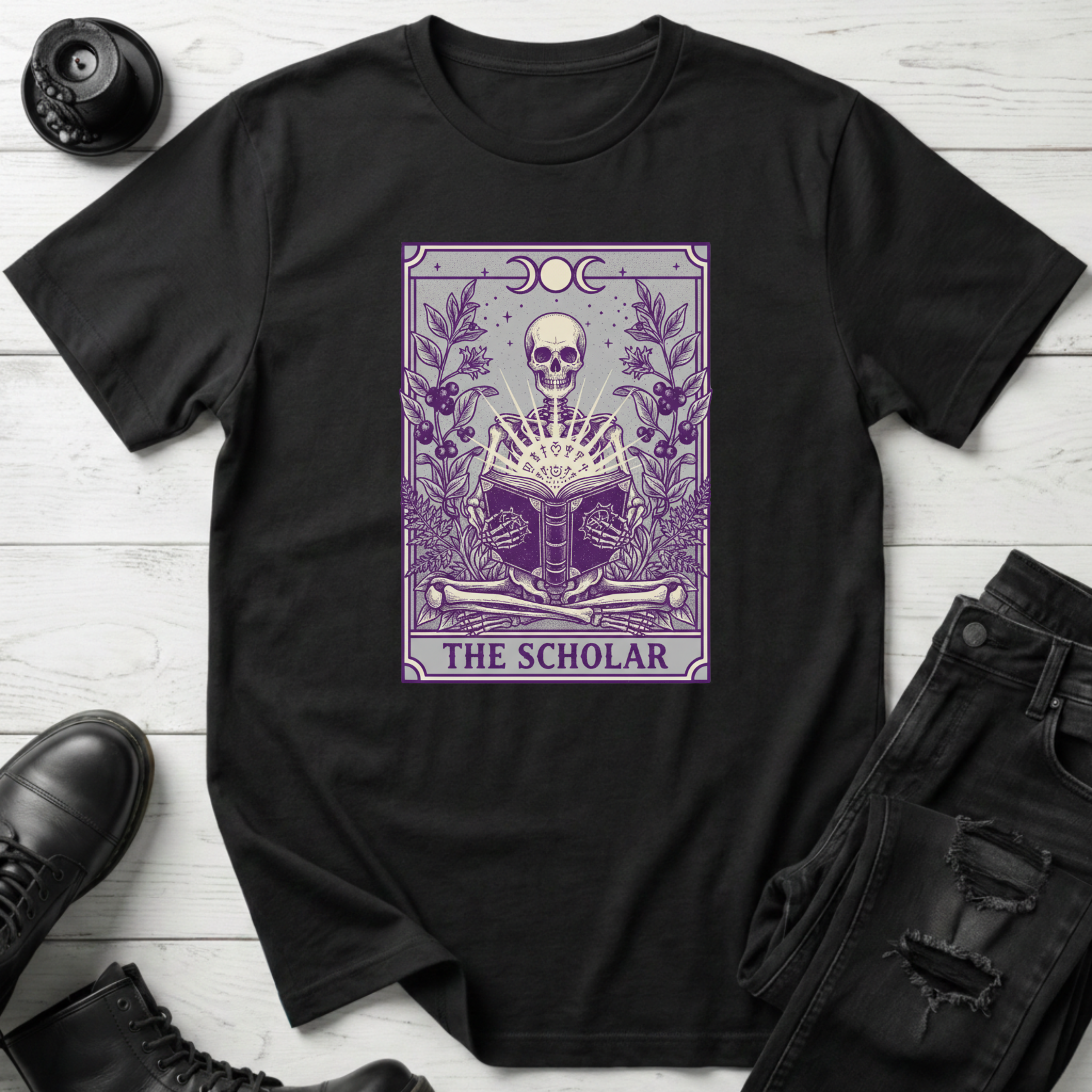 The Scholar Bookish Tarot T-Shirt