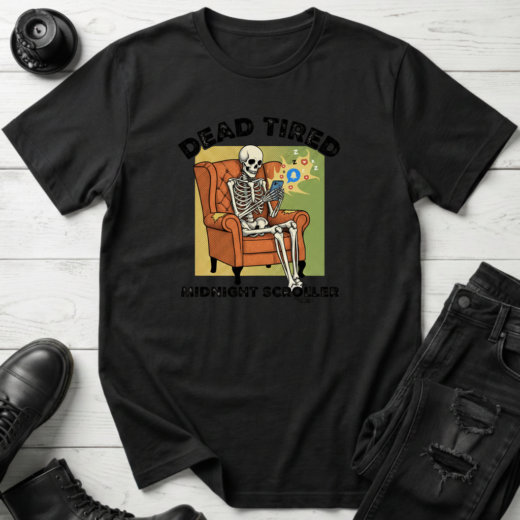 Dead Tired Midnight Scroller T-Shirt