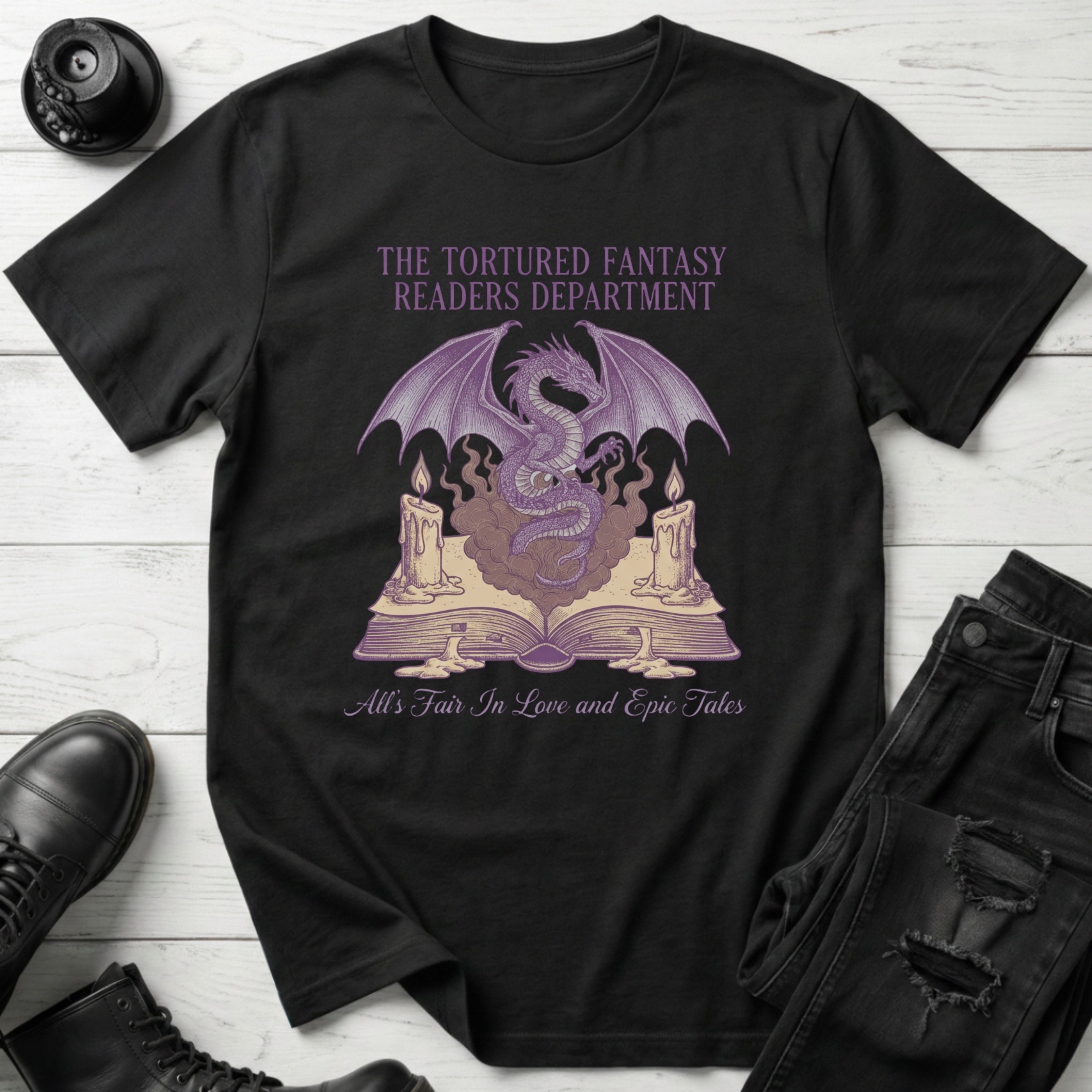 The Tortured Fantasy Readers Department T-shirt
