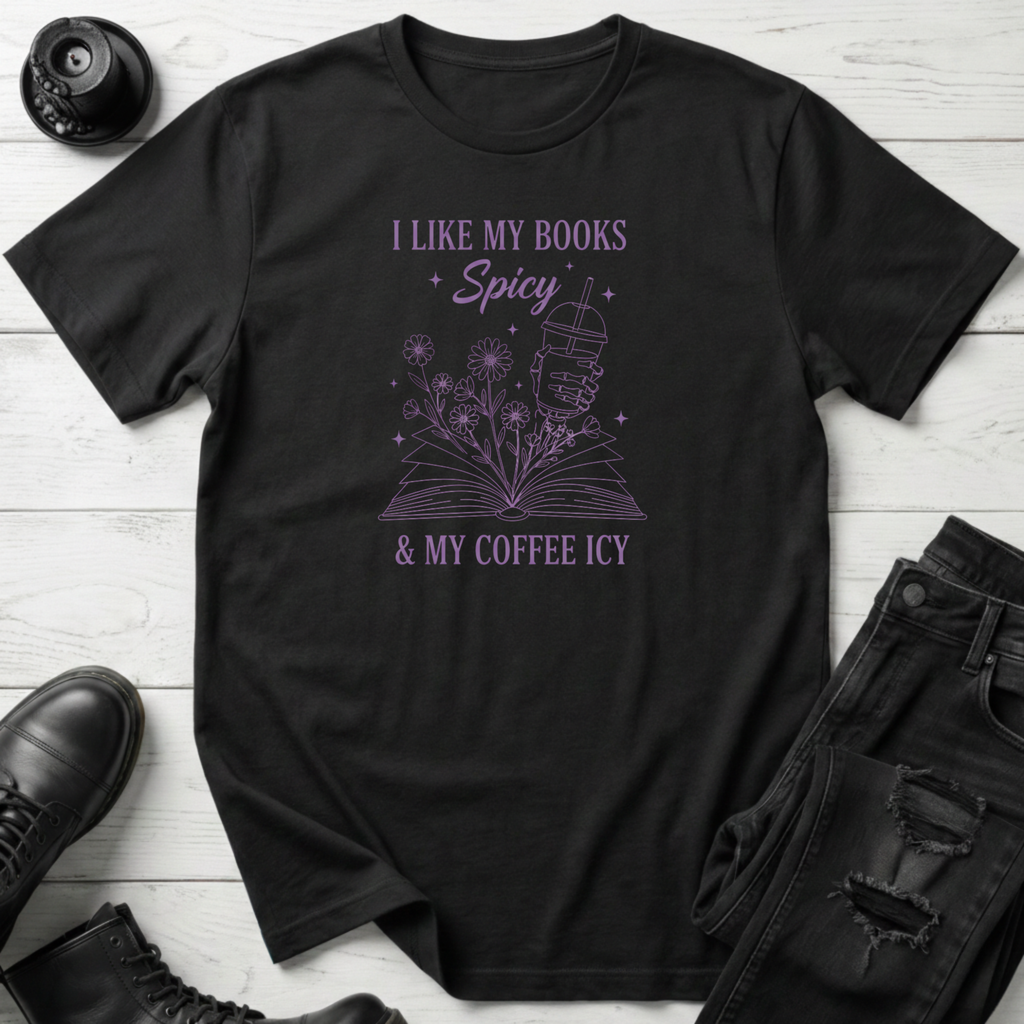 Books Spicy/Coffee Icy T-shirt