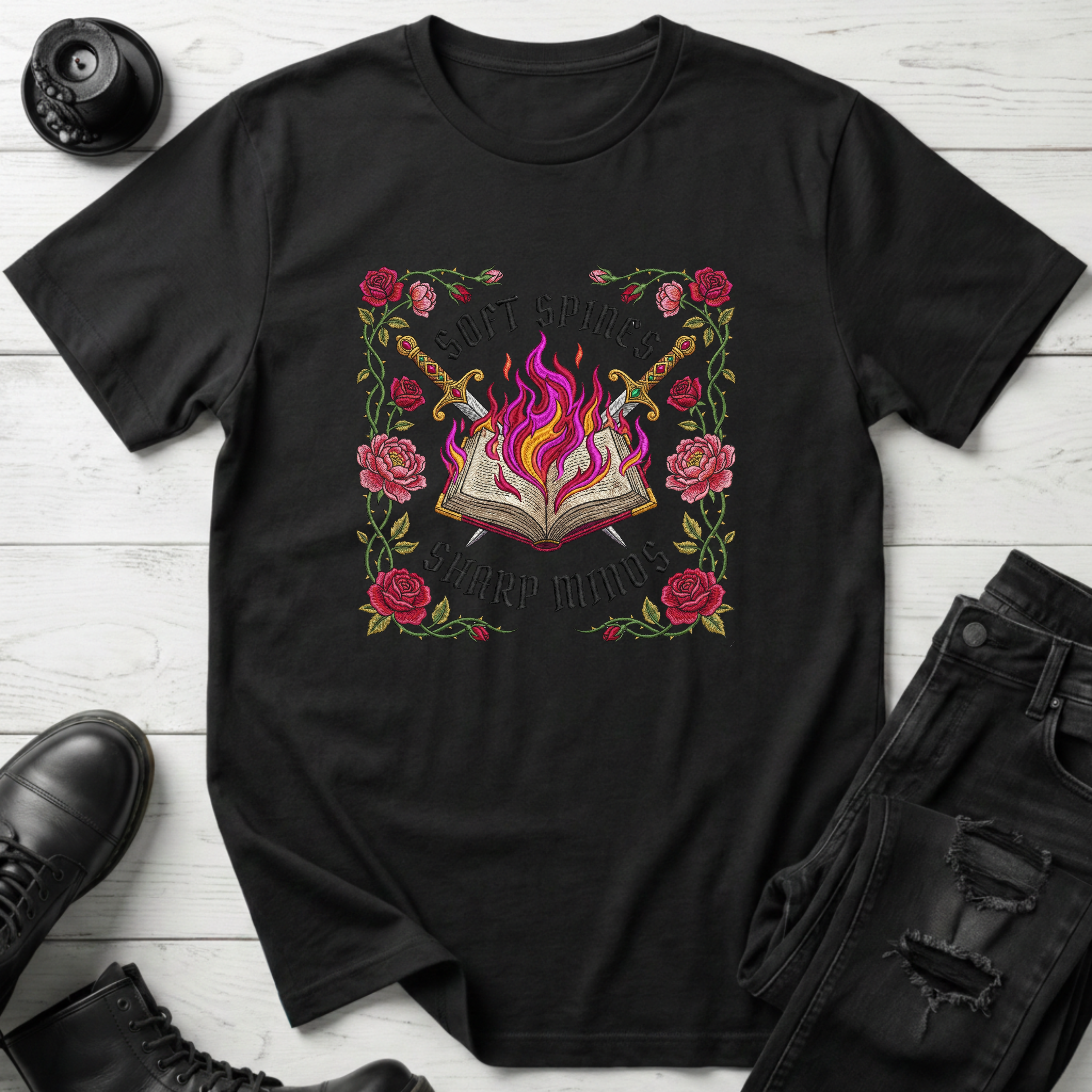 Soft Spines Sharp Minds T-Shirt