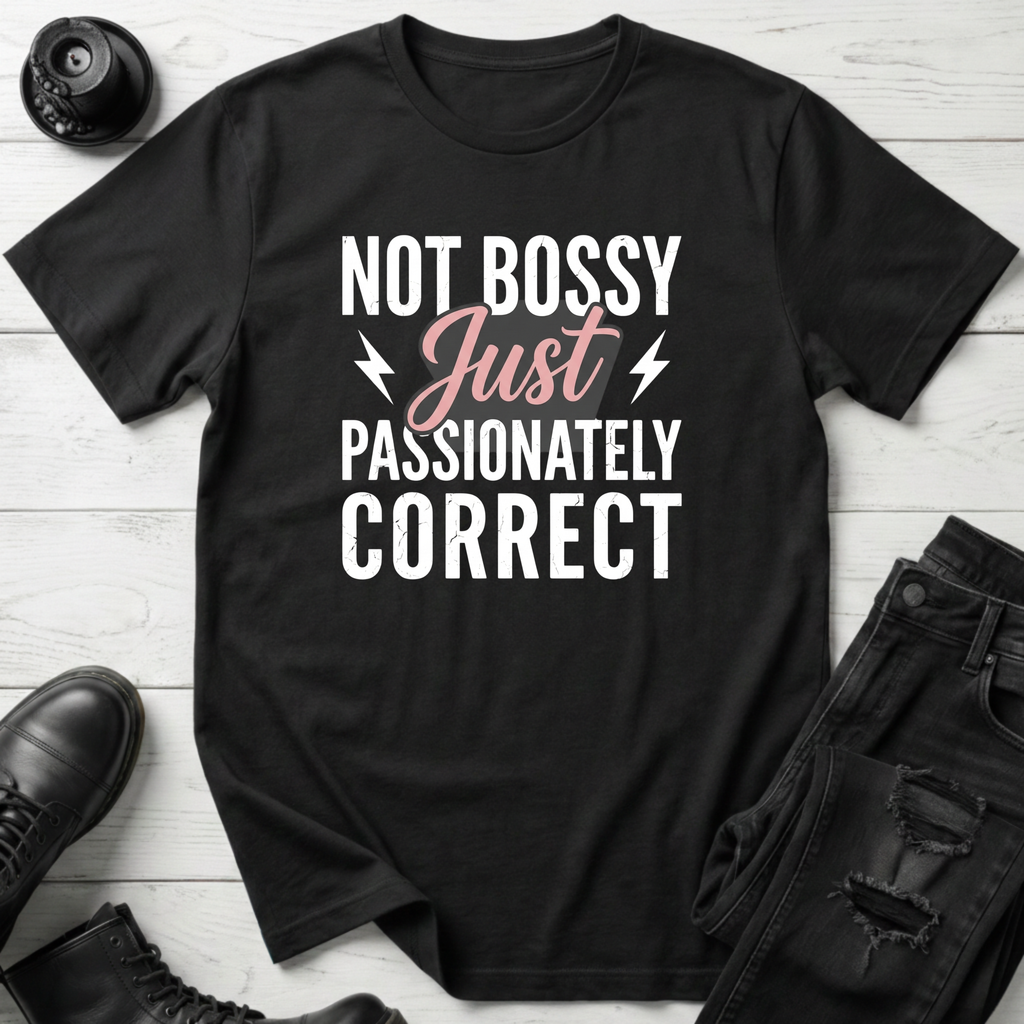 Not Bossy Just Passionately Correct T-Shirt