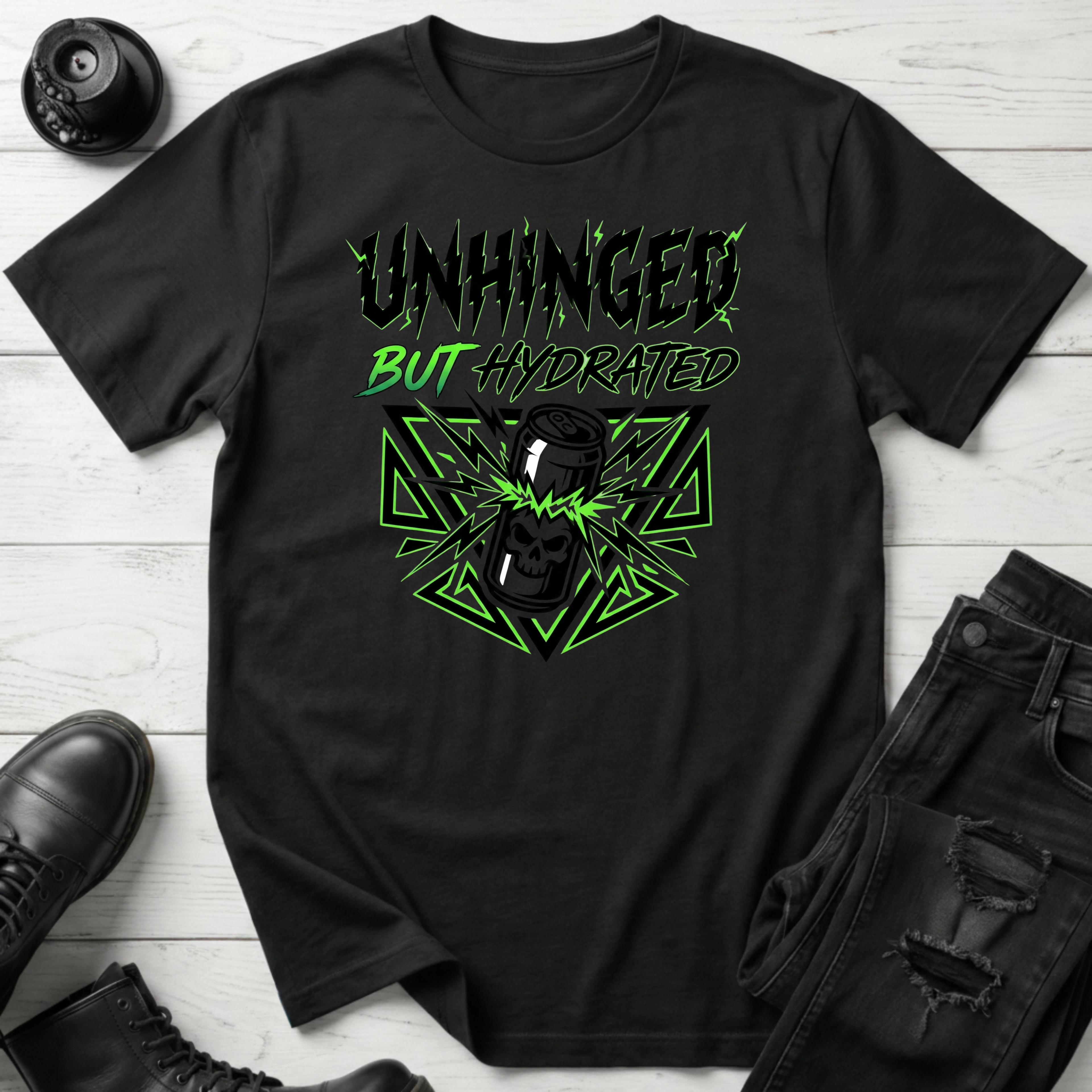 Unhinged But Hydrated Energy Drink T-Shirt
