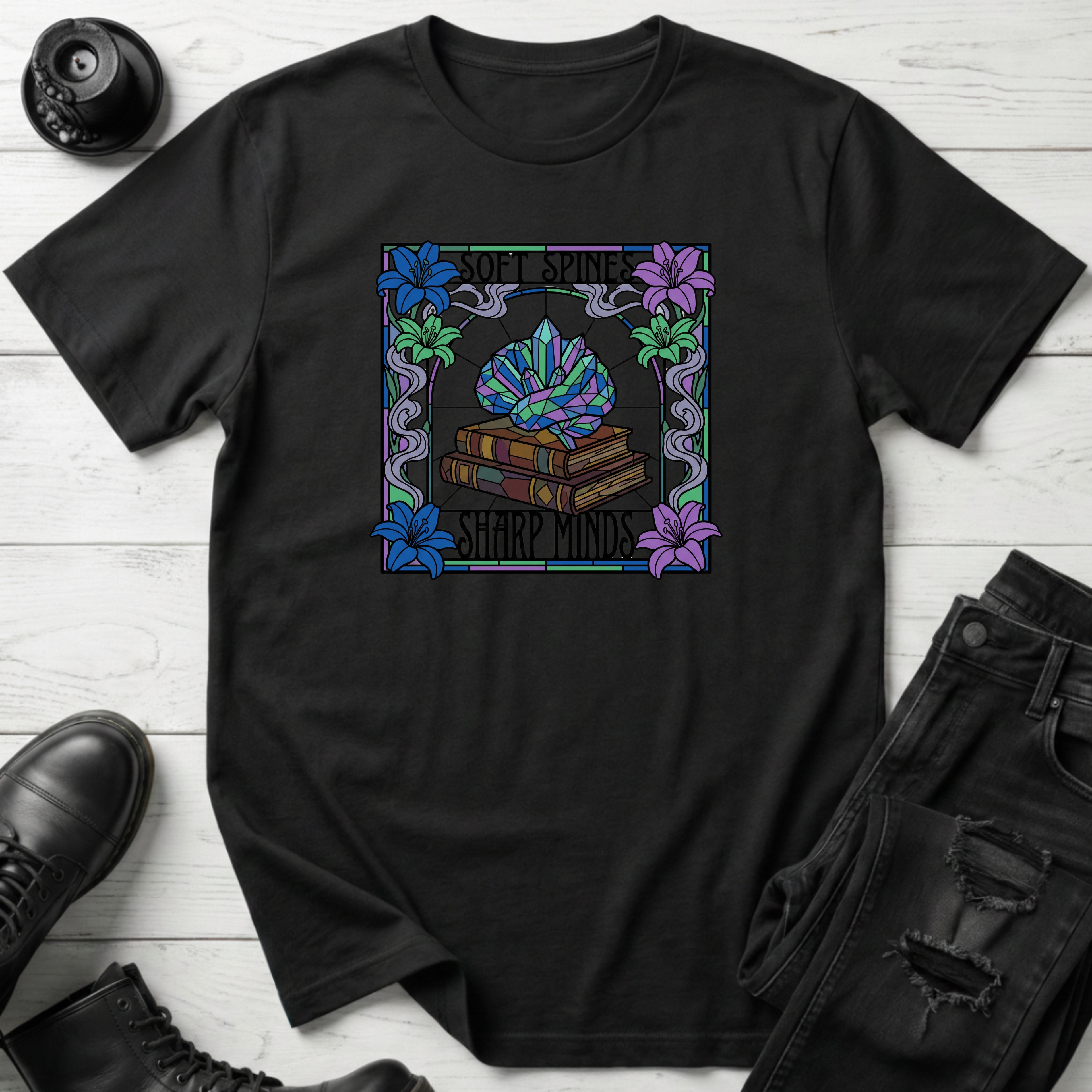 Soft Spine Sharp Minds T-Shirt