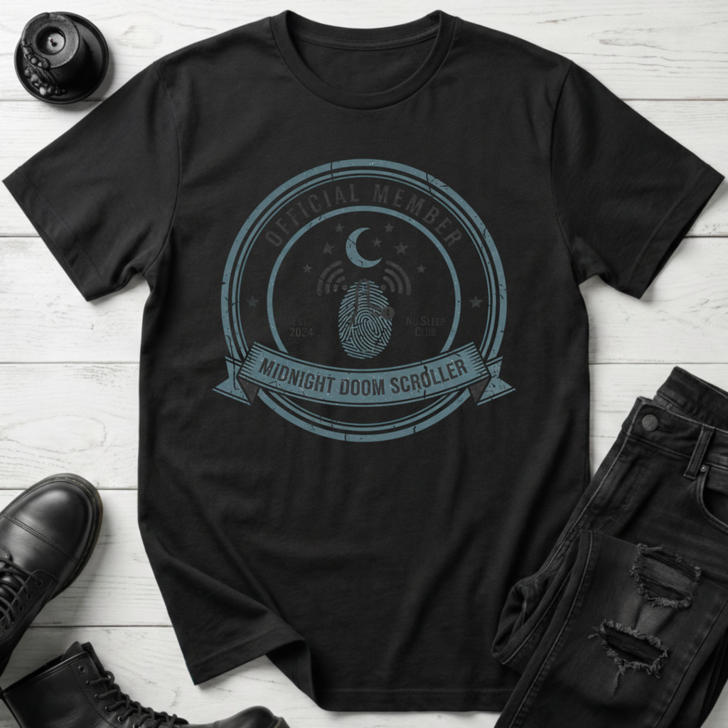 Midnight Doom Scroller Official Member T-Shirt