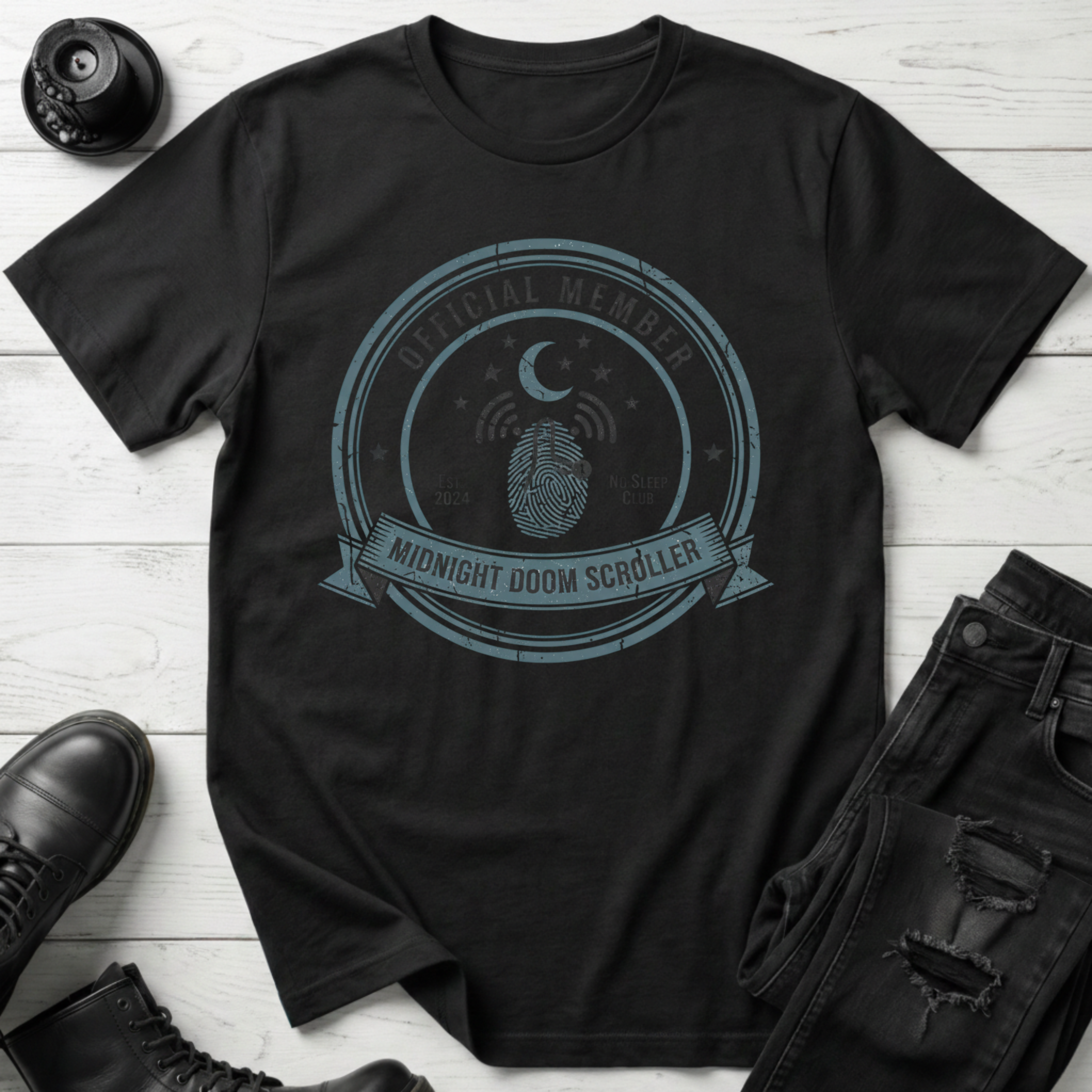 Midnight Doom Scroller Official Member T-Shirt