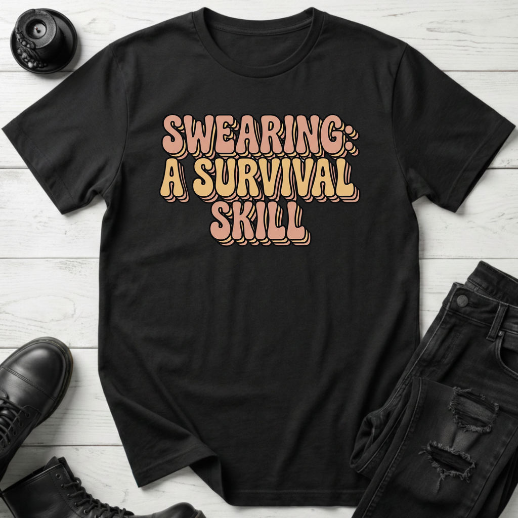 Swearing: A Survival Skill T-Shirt