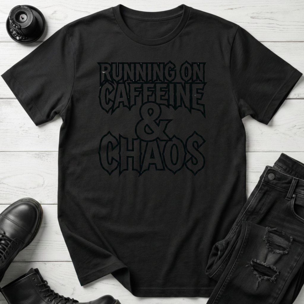 Caffeine and Chaos T-Shirt