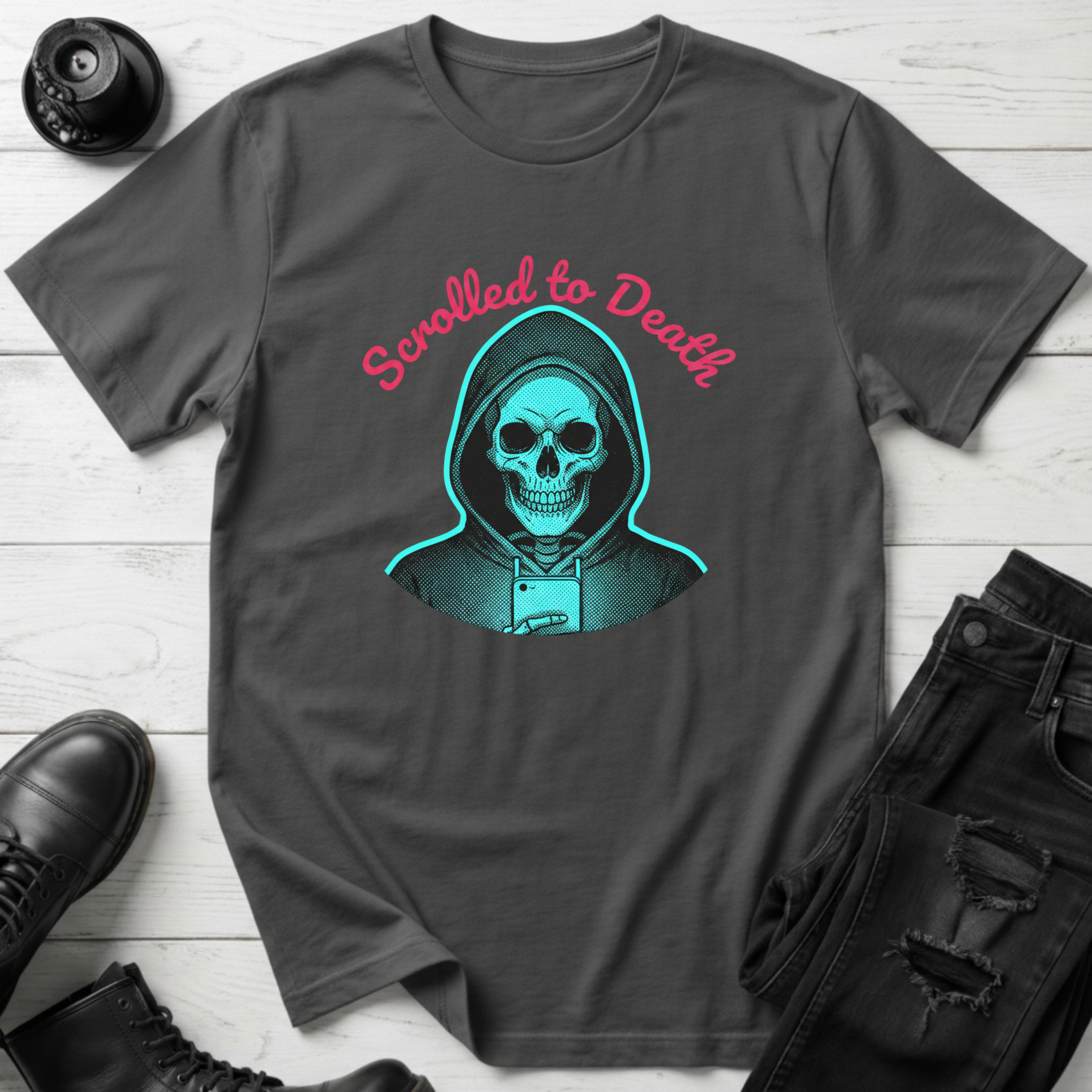 Scrolled To Death Doom Scroller T-Shirt