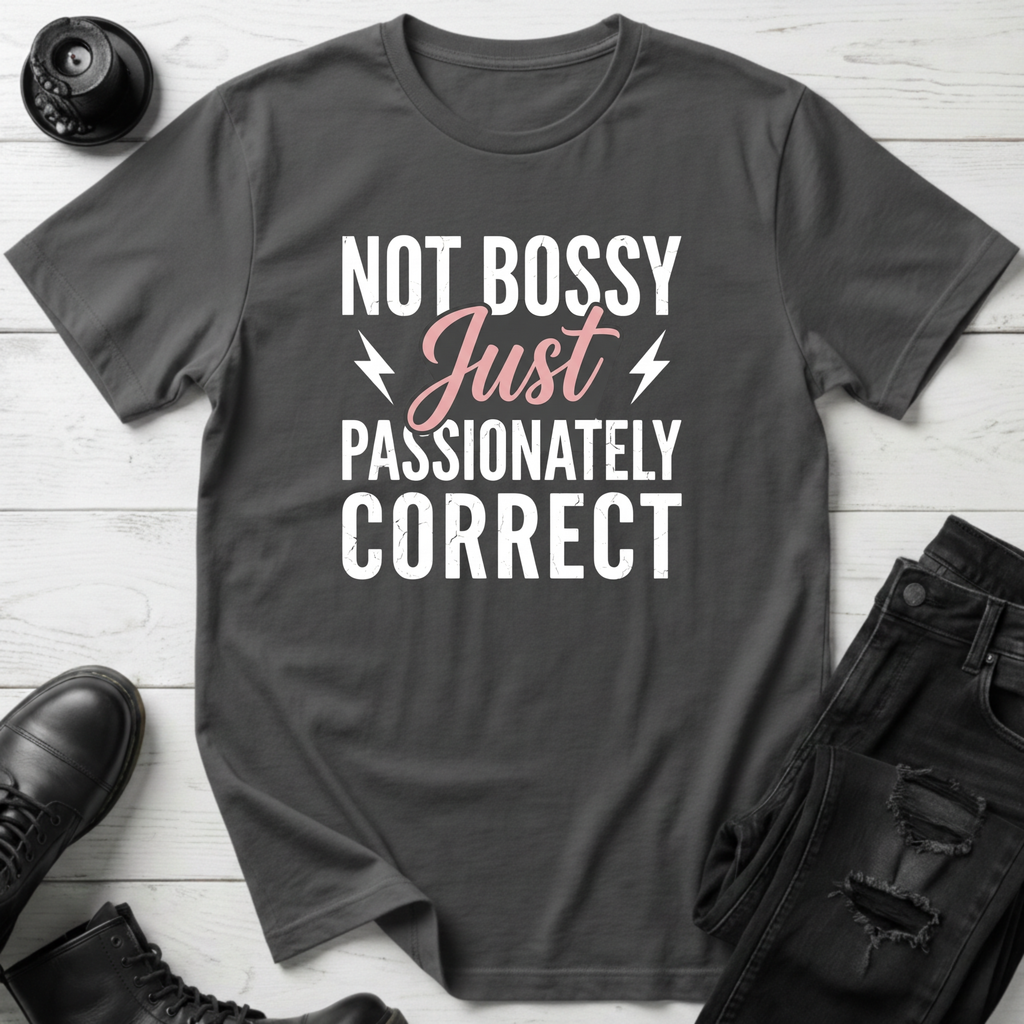 Not Bossy Just Passionately Correct T-Shirt