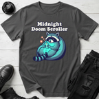 Midnight Doom Scroller Raccoon T-Shirt