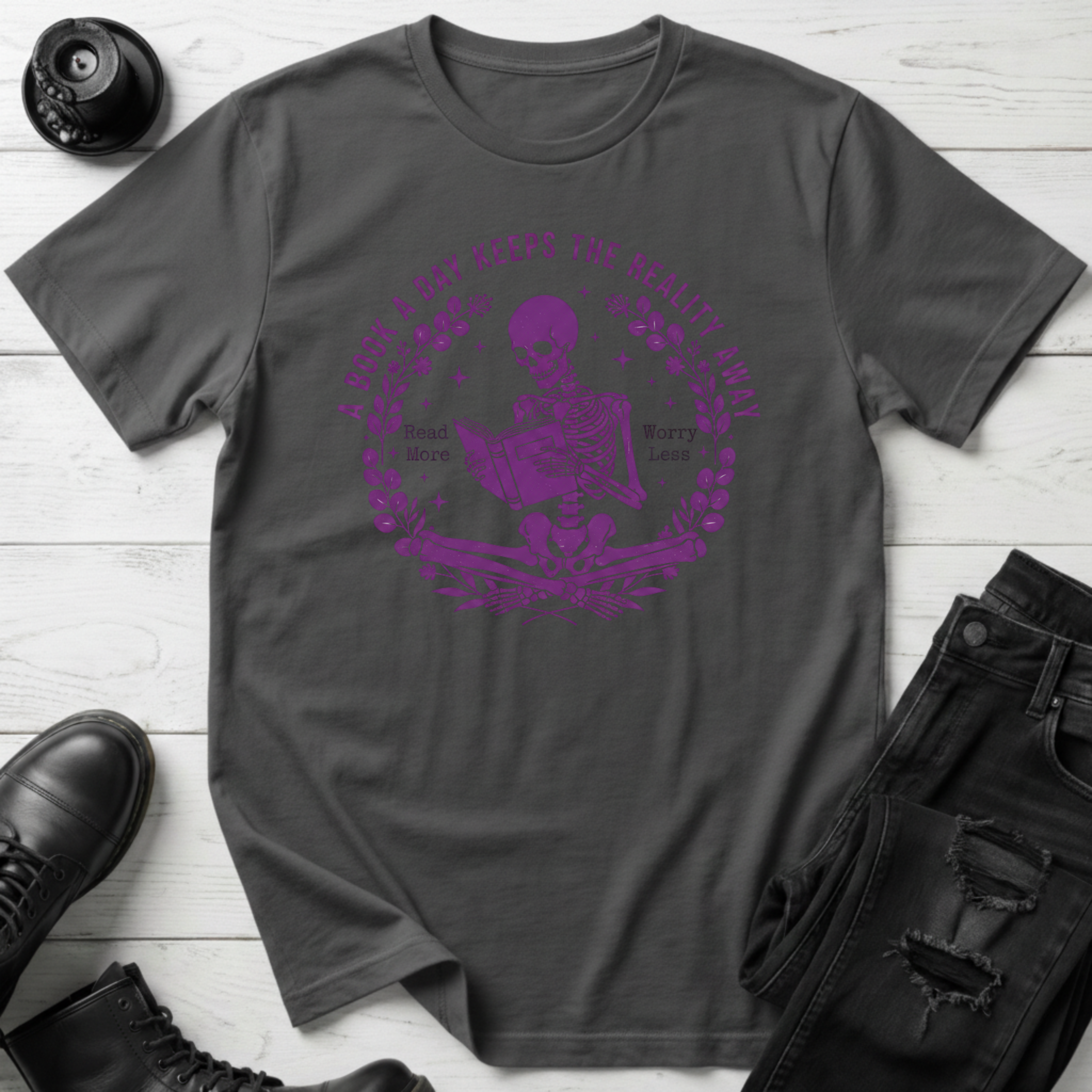 A Book A Day Keeps The Reality Away T-Shirt
