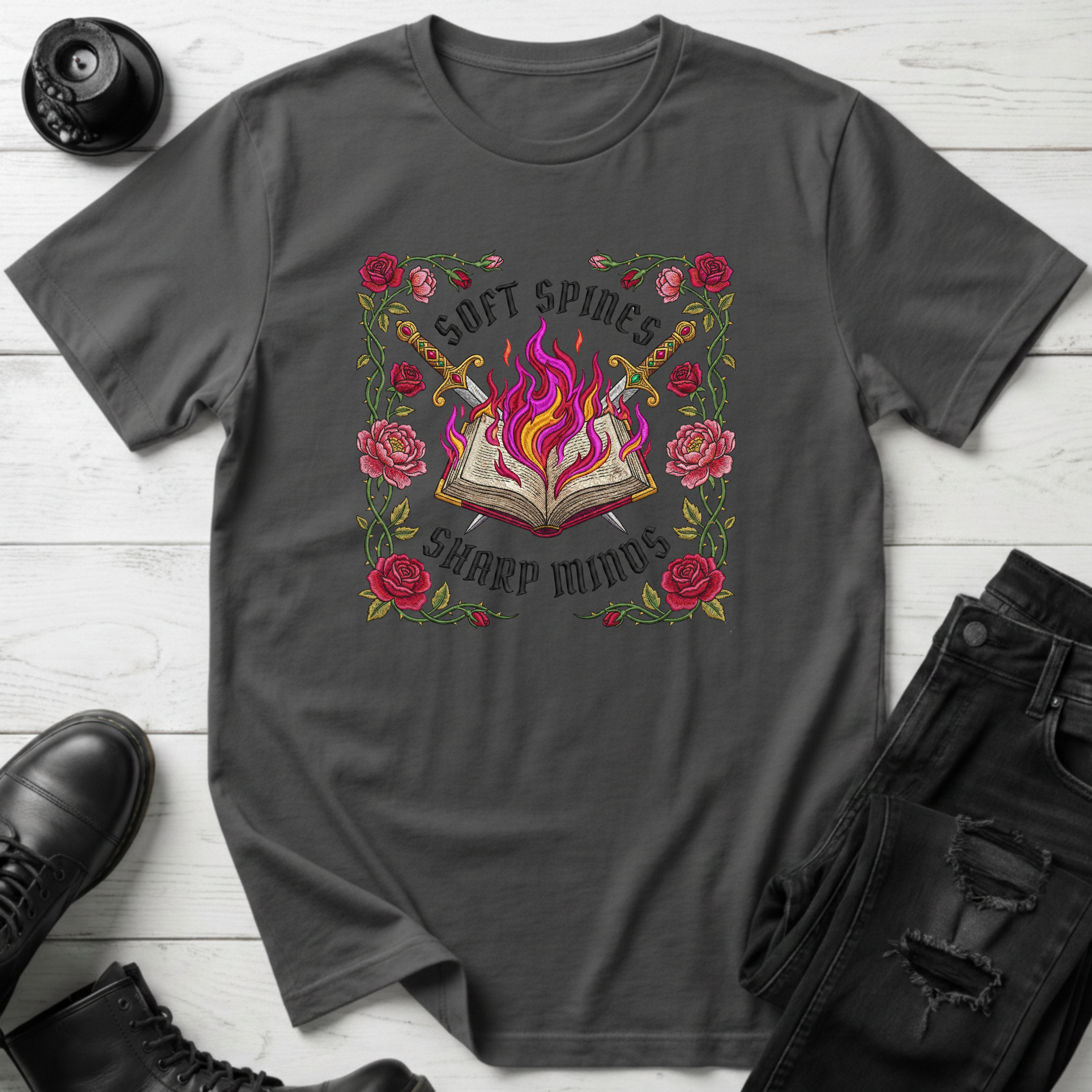 Soft Spines Sharp Minds T-Shirt