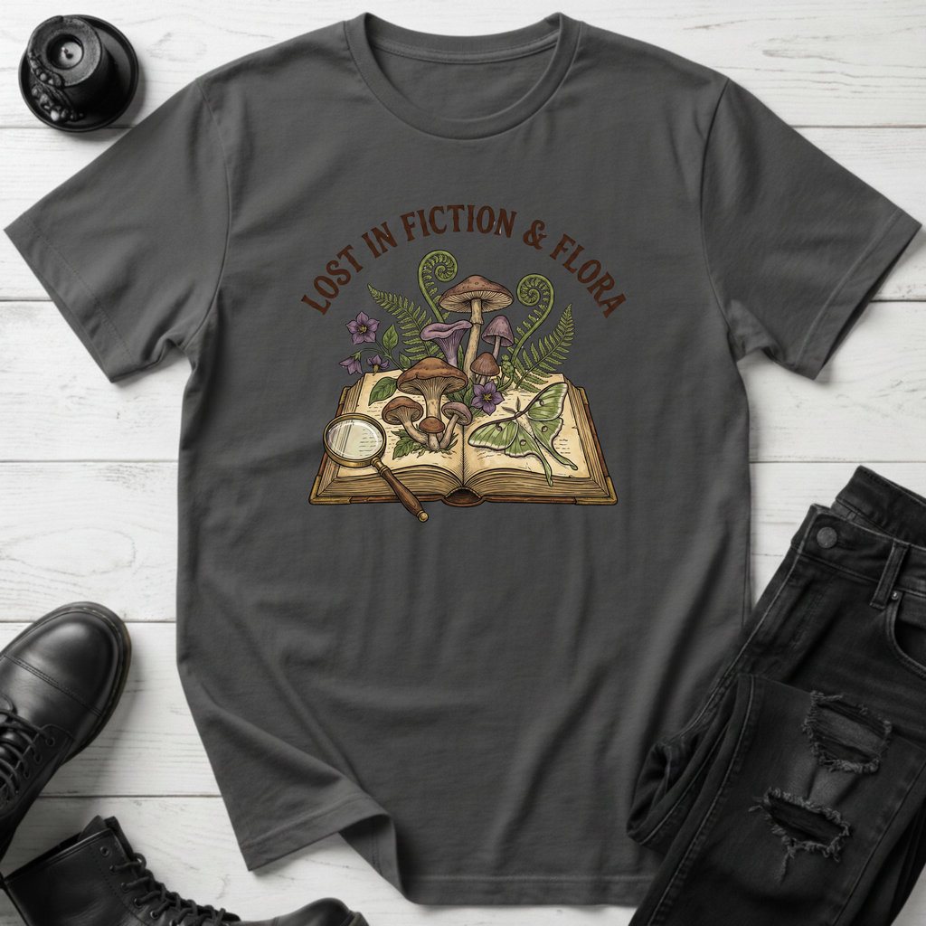 Lost in Fiction and Flora T-Shirt