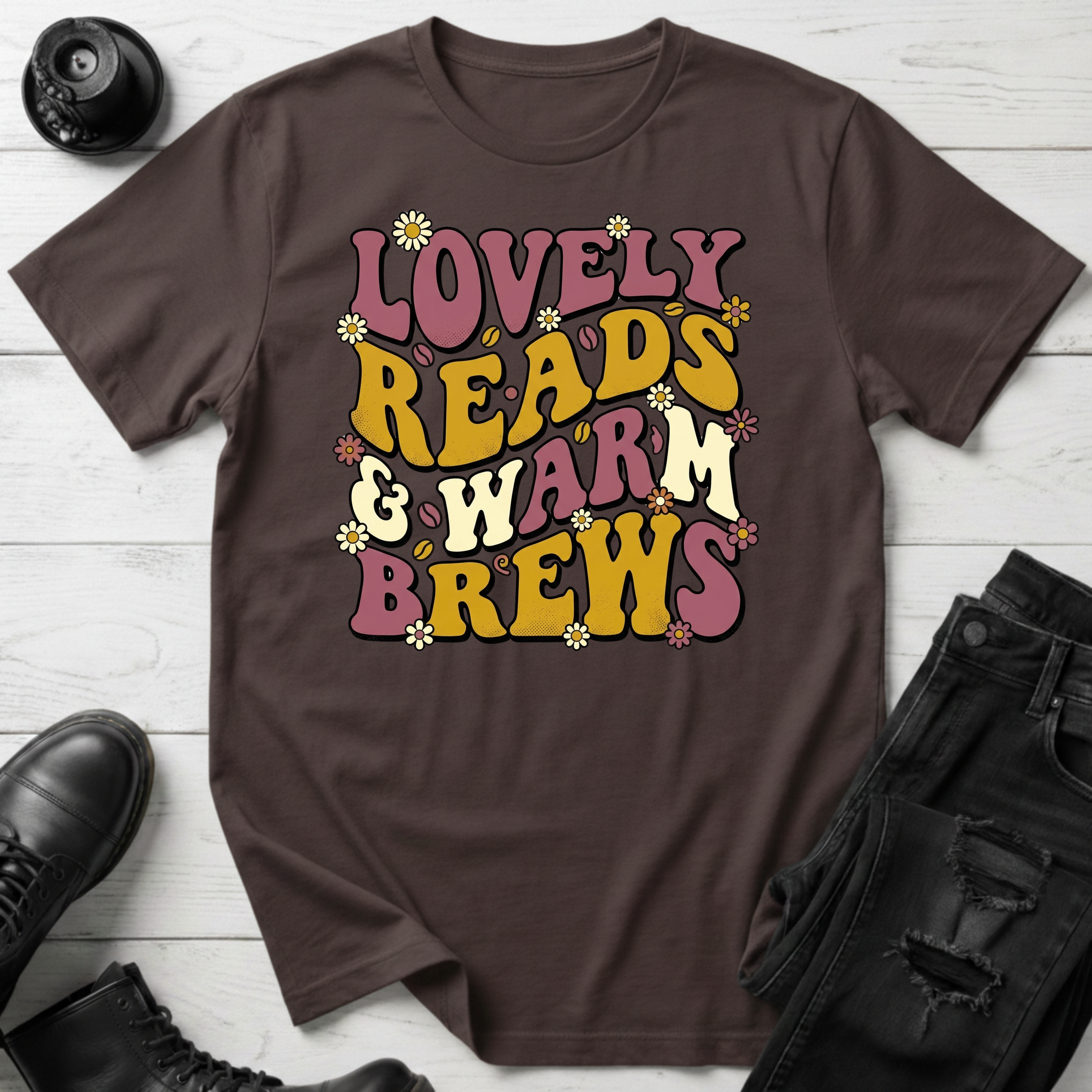 Lovely Reads & Warm Brews T-Shirt