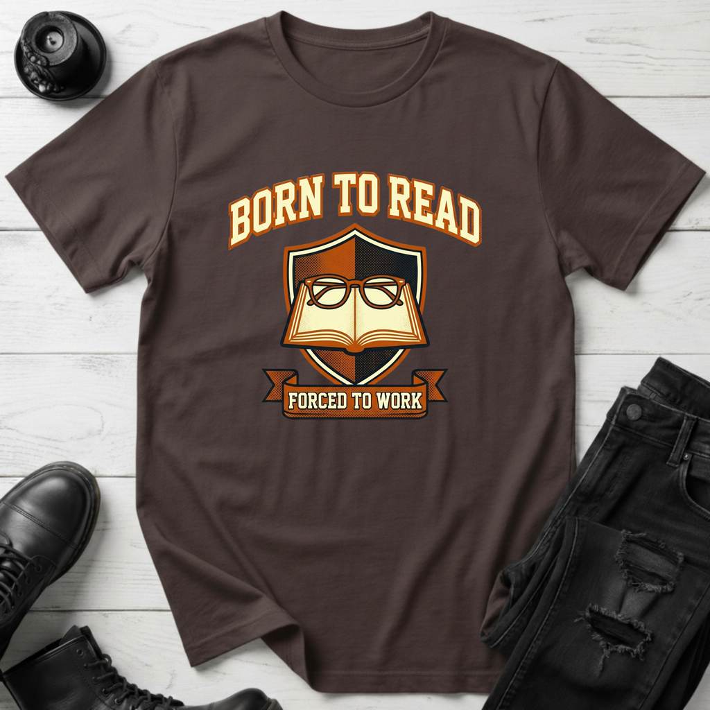 Born To Read, Forced To Work T-Shirt