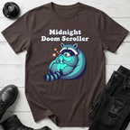 Midnight Doom Scroller Raccoon T-Shirt