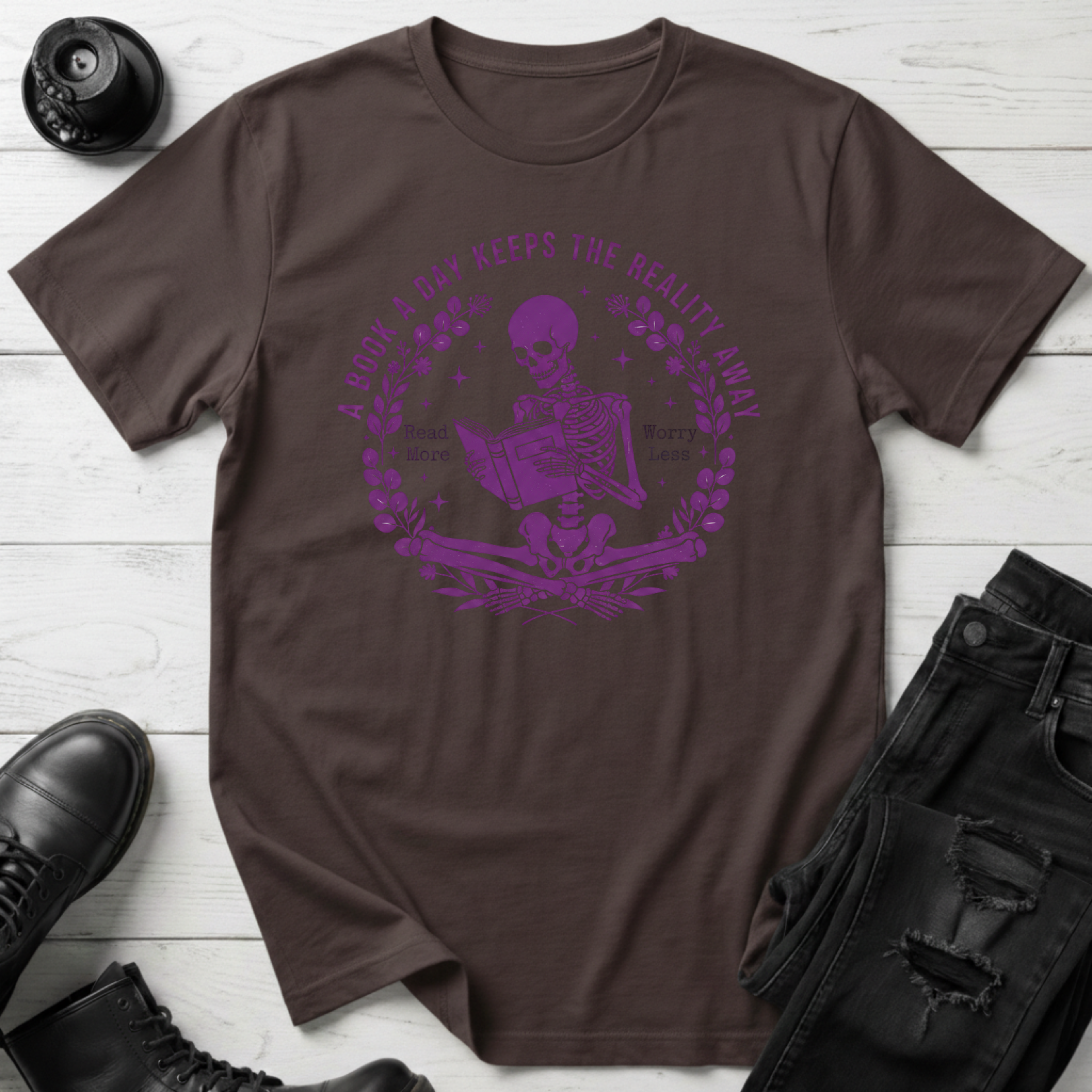 A Book A Day Keeps The Reality Away T-Shirt
