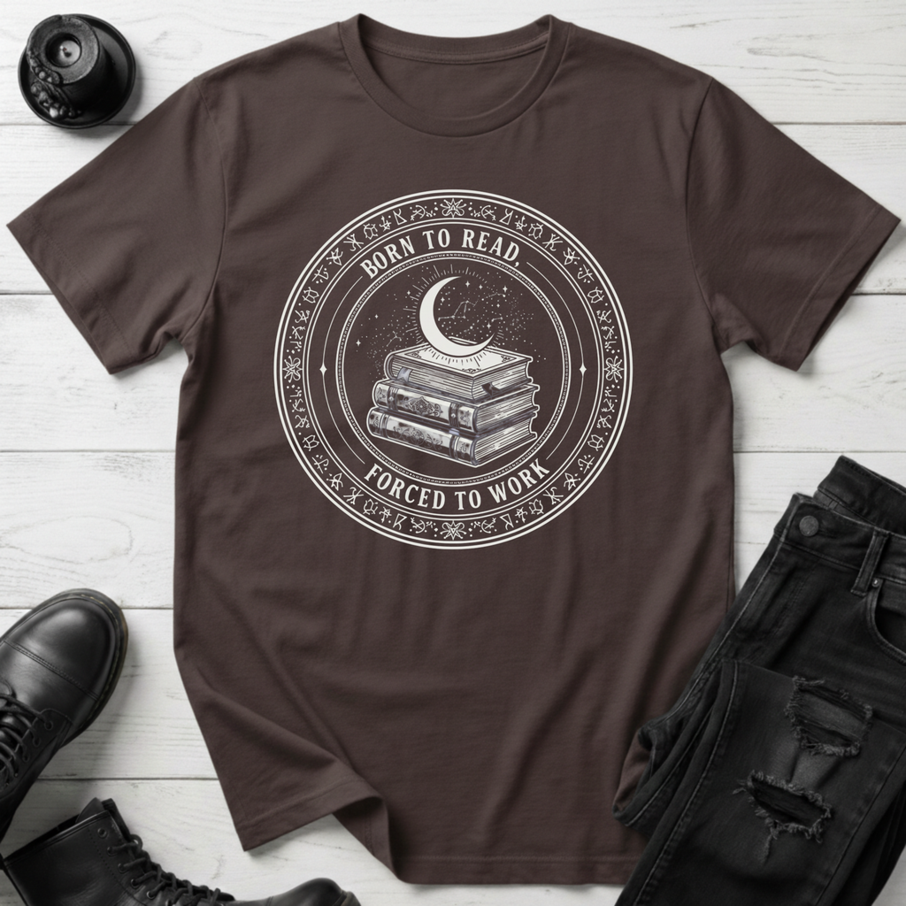Born To Read, Forced To Work T-Shirt