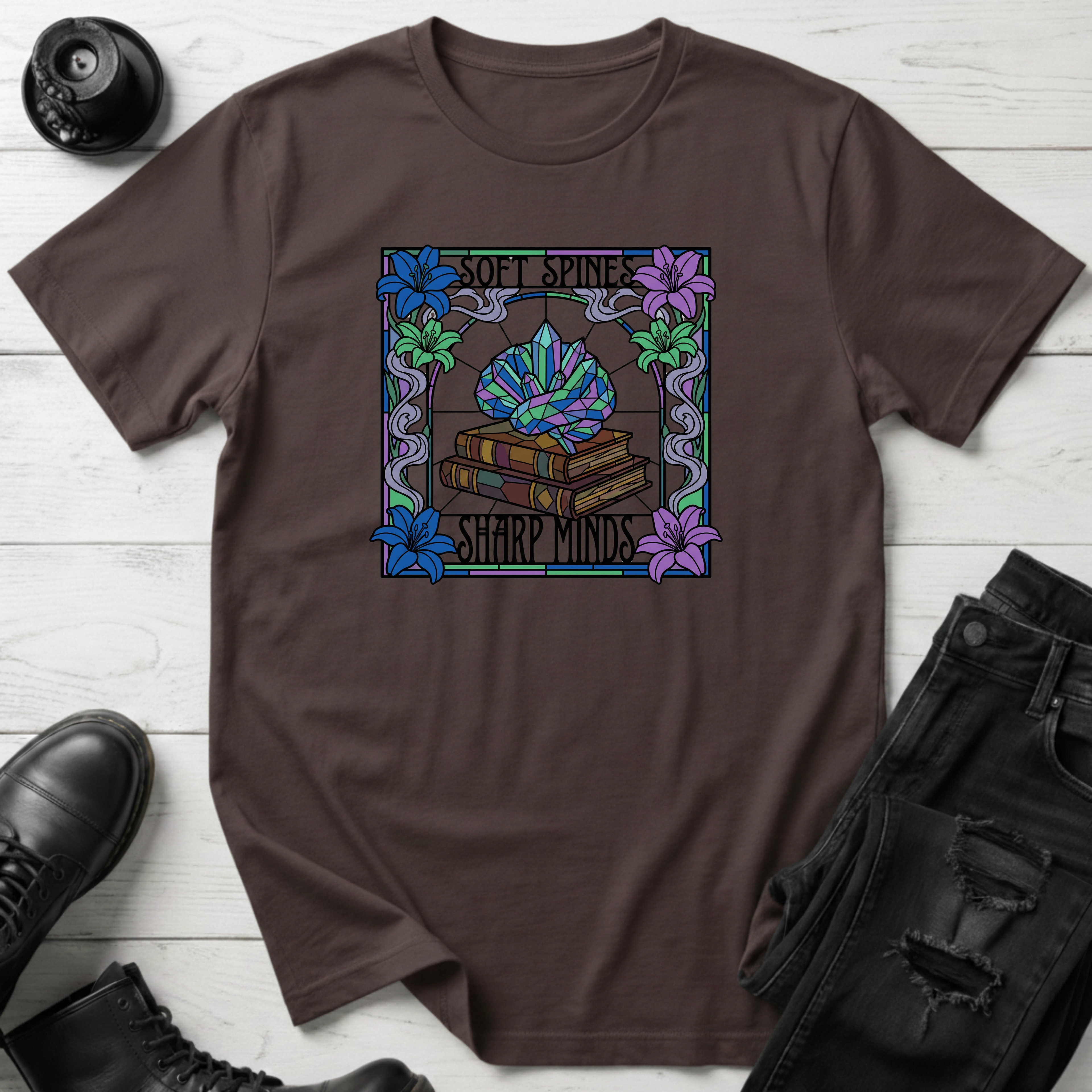 Soft Spine Sharp Minds T-Shirt