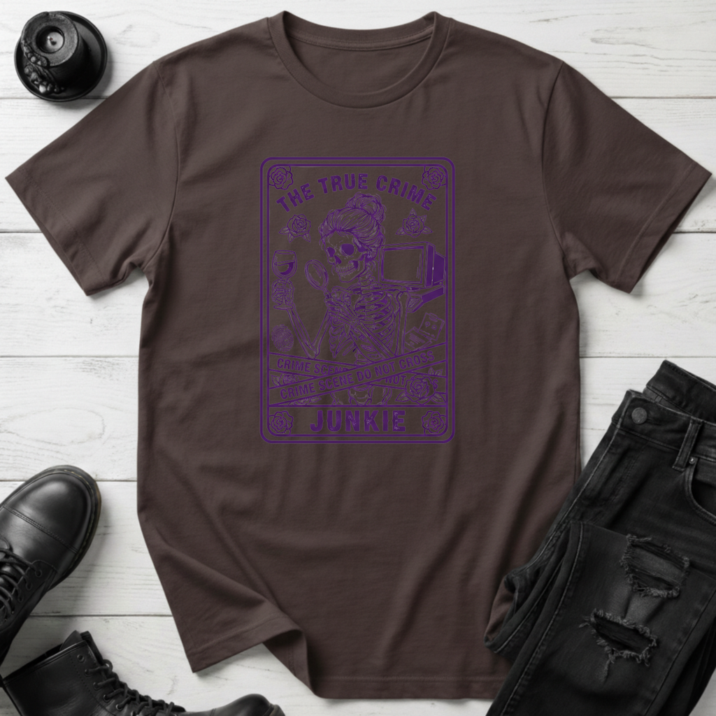 True Crime Junkie Tarot T-Shirt