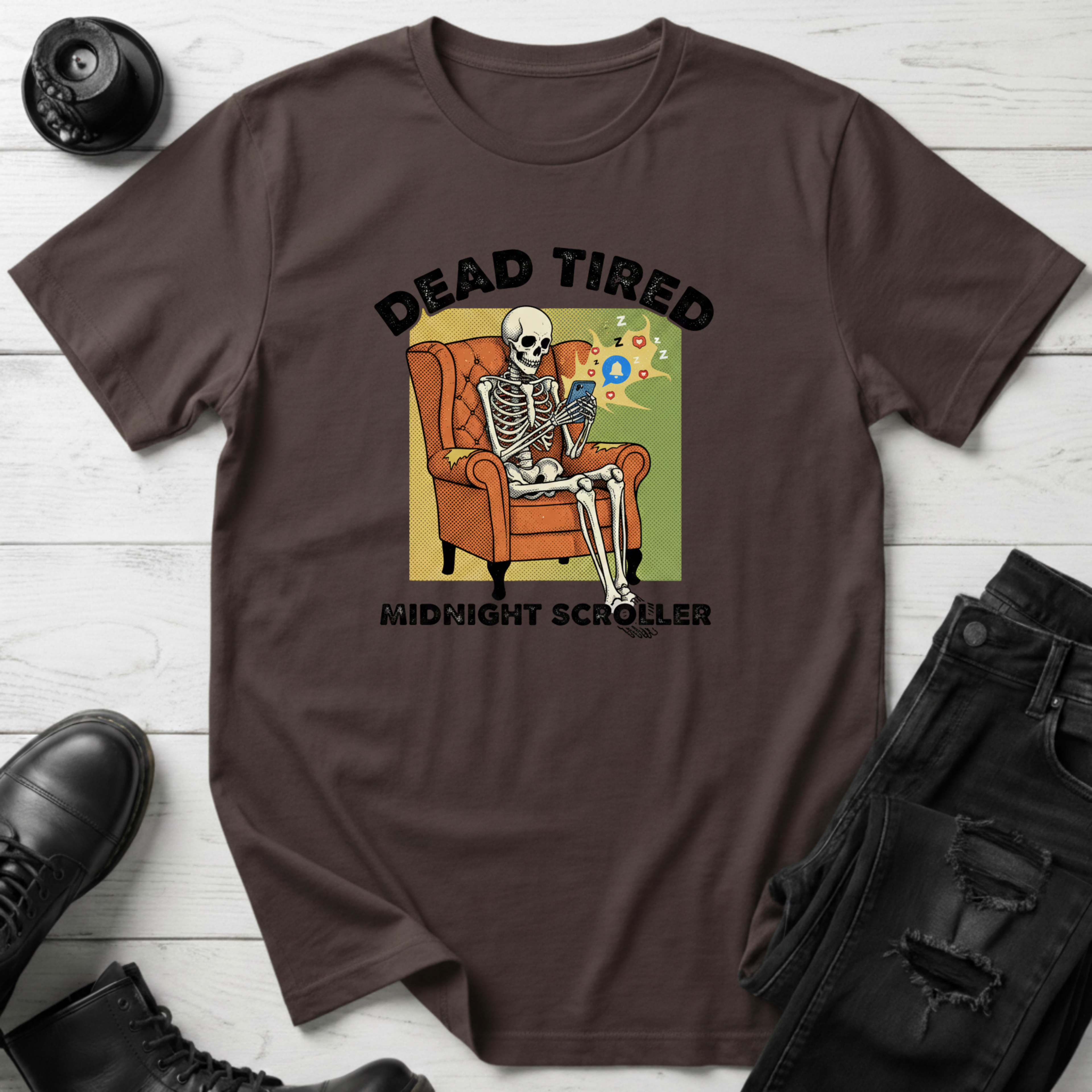 Dead Tired Midnight Scroller T-Shirt