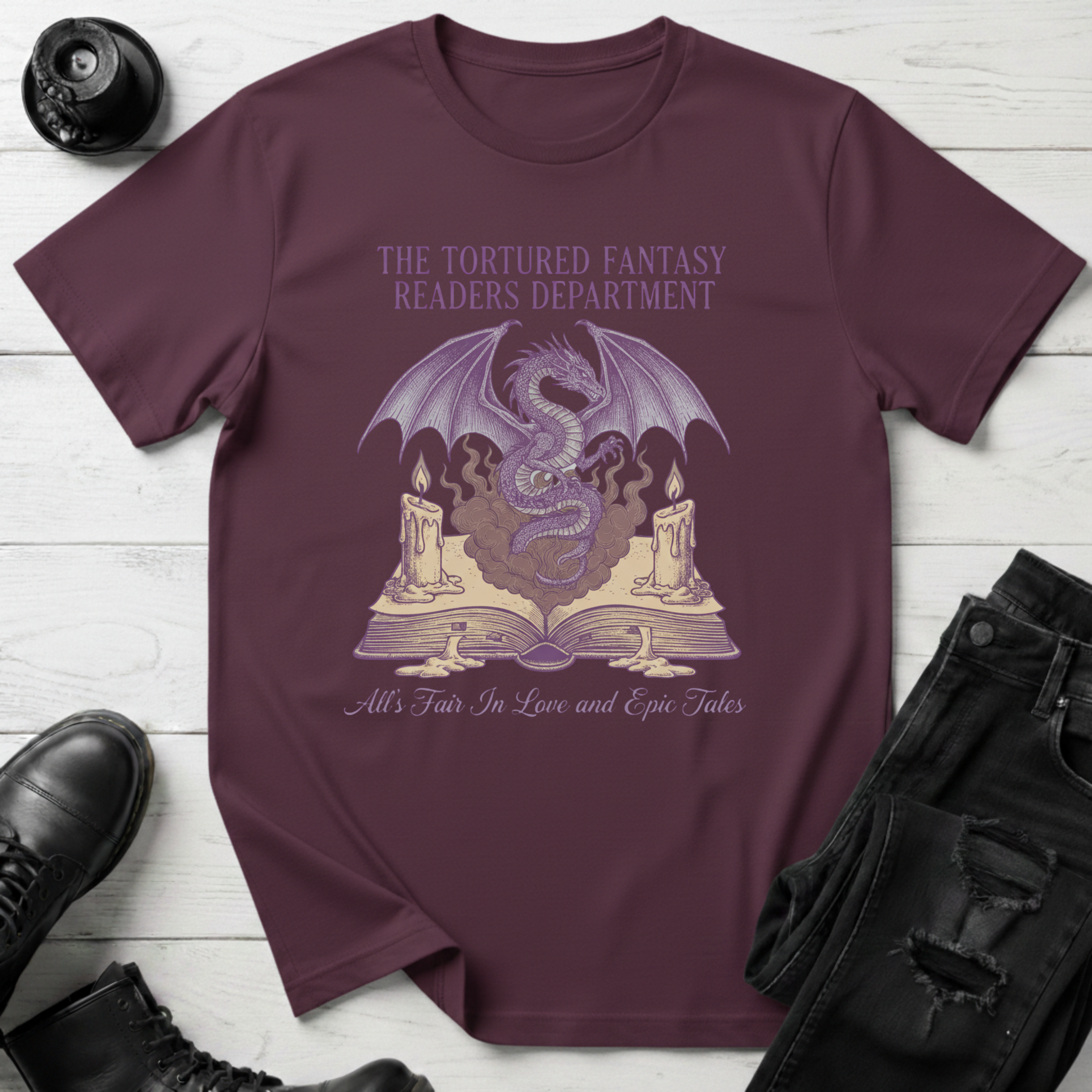 The Tortured Fantasy Readers Department T-shirt