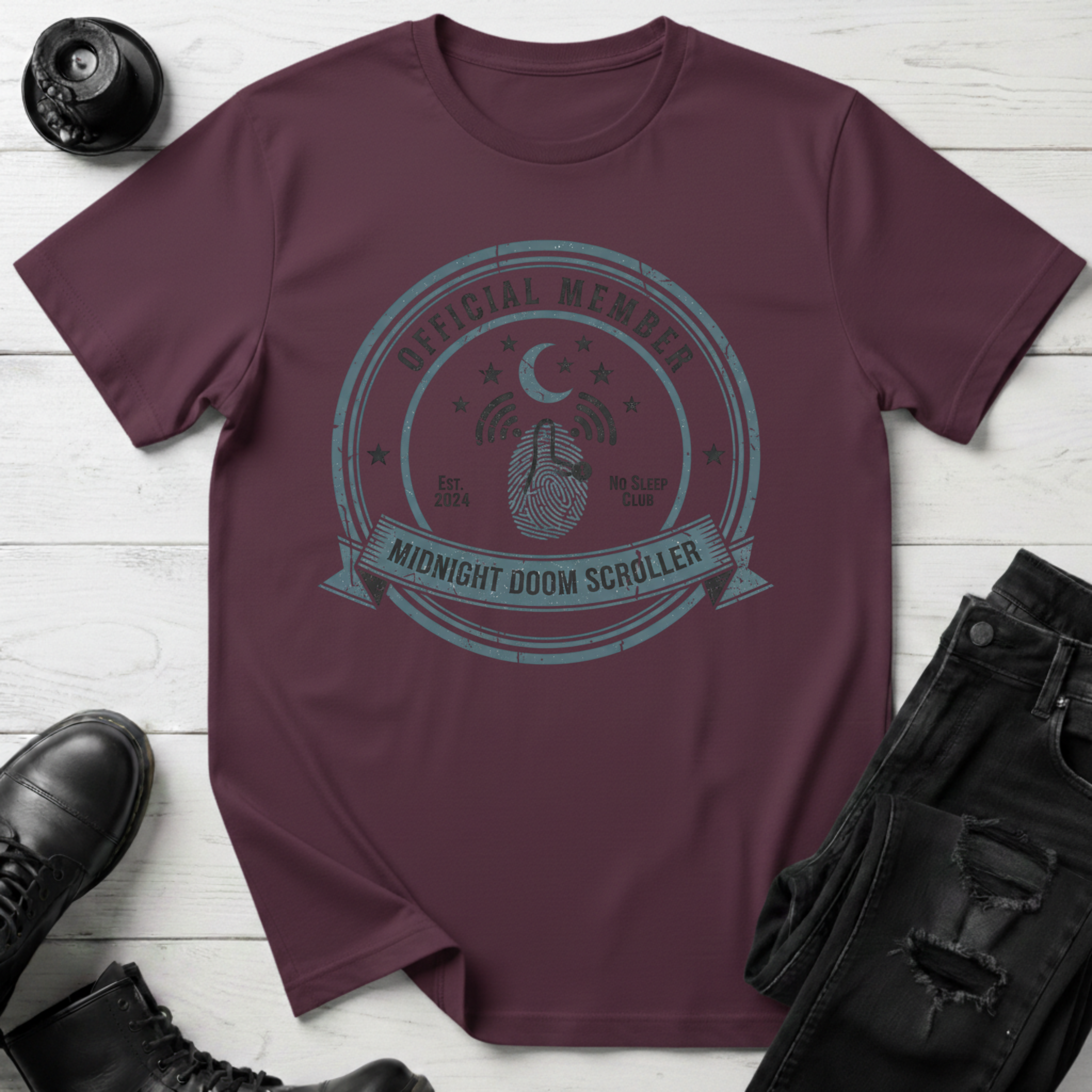 Midnight Doom Scroller Official Member T-Shirt