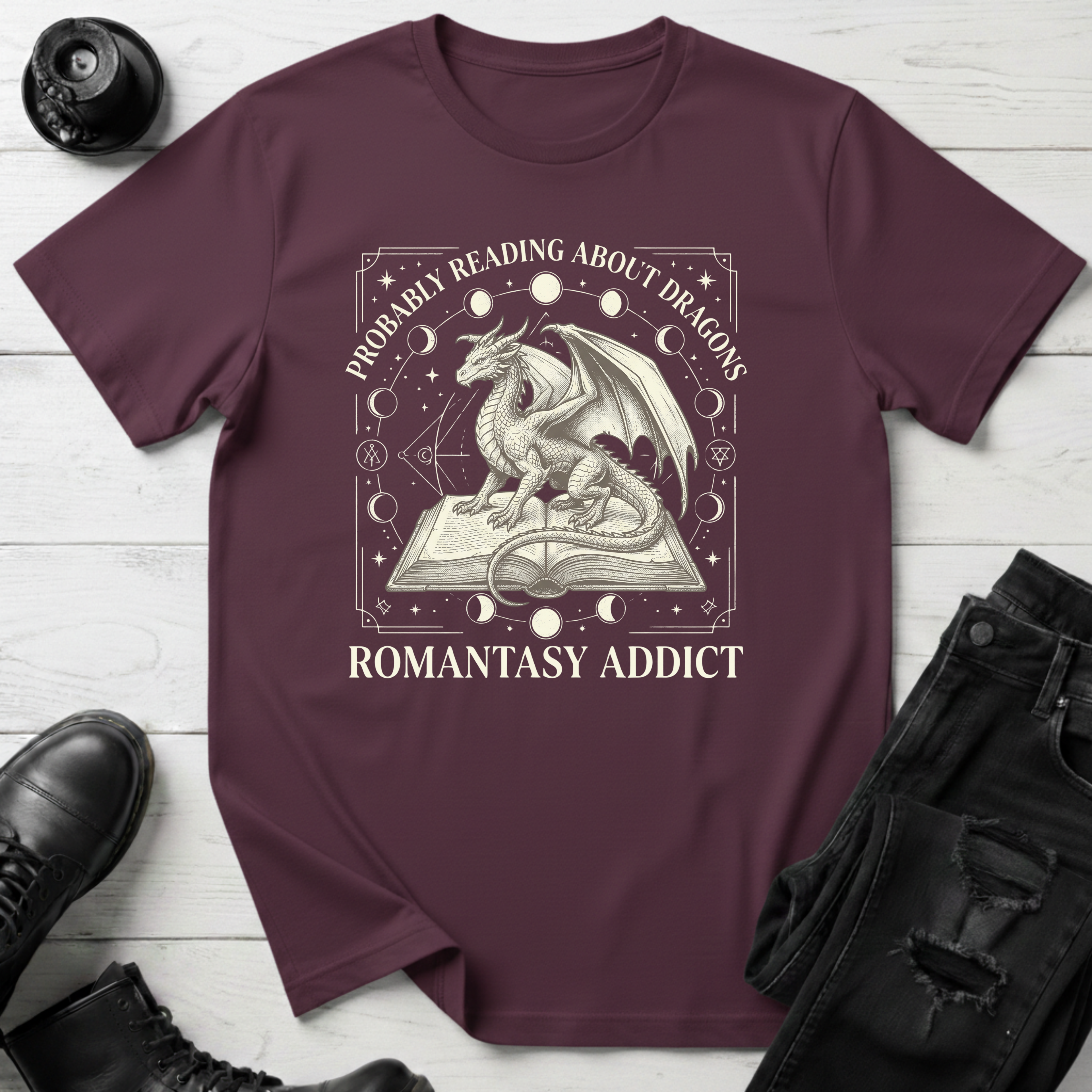 Probably Reading About Dragons T-Shirt