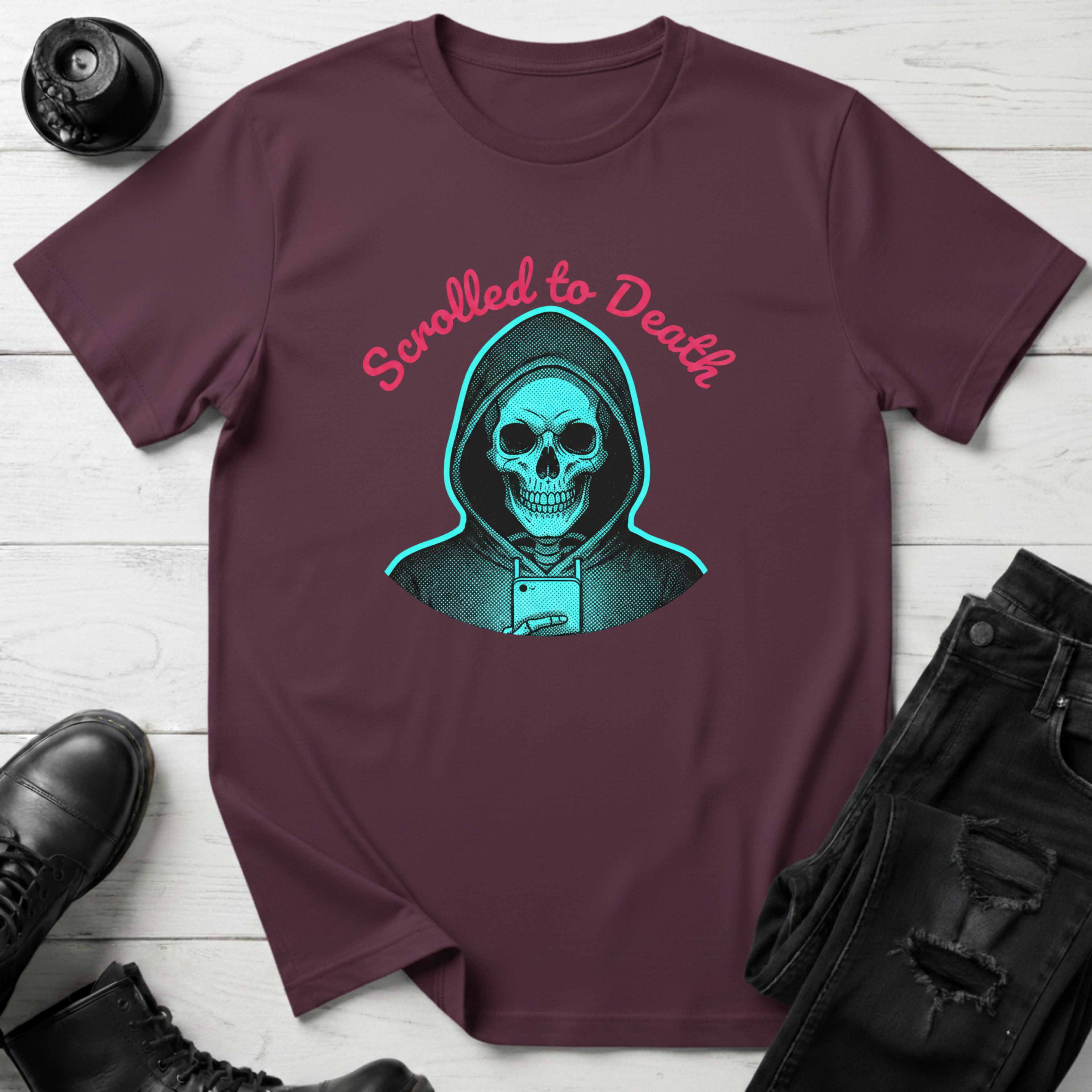 Scrolled To Death Doom Scroller T-Shirt