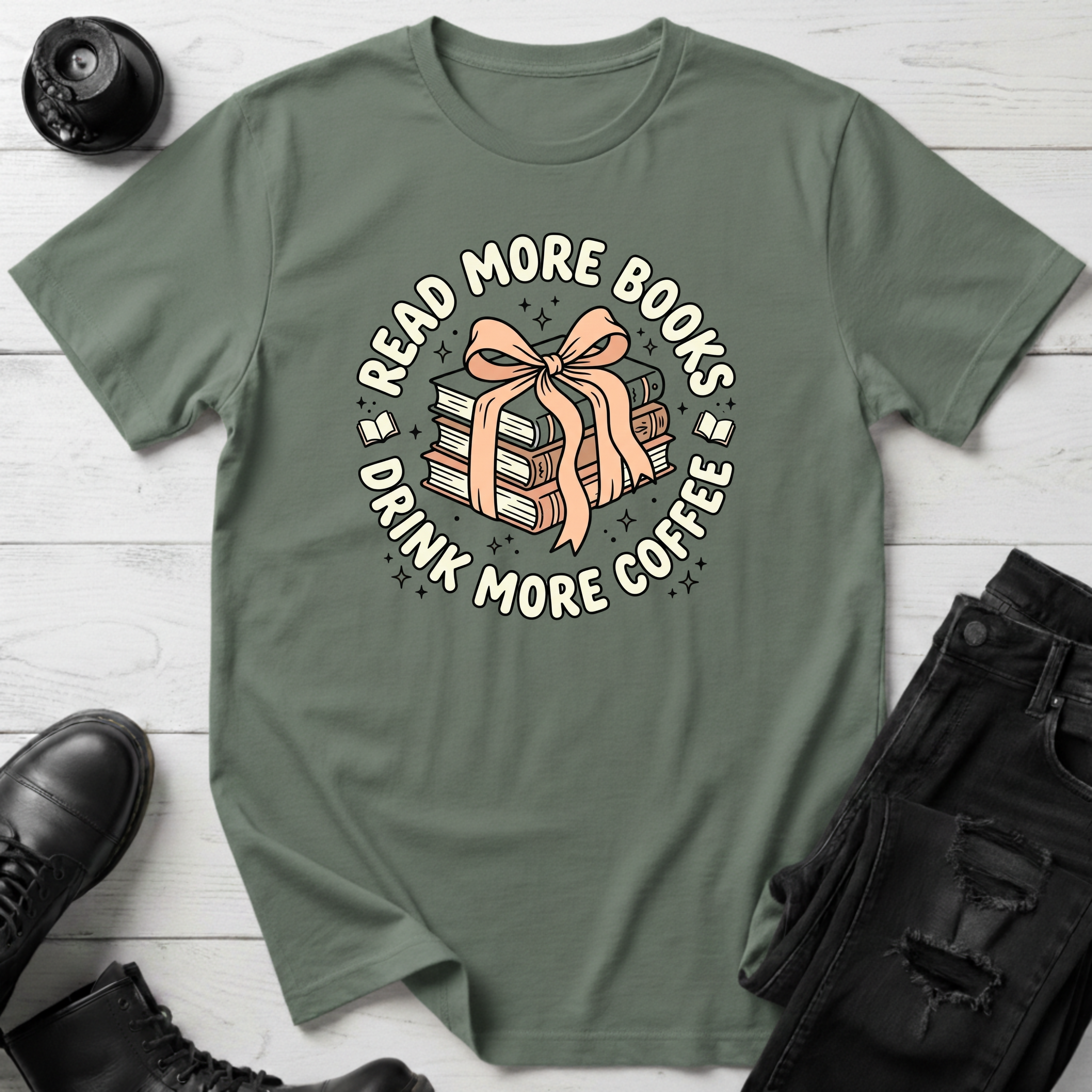 Read More Books, Drink More CoffeeT-Shirt