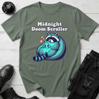 Midnight Doom Scroller Raccoon T-Shirt