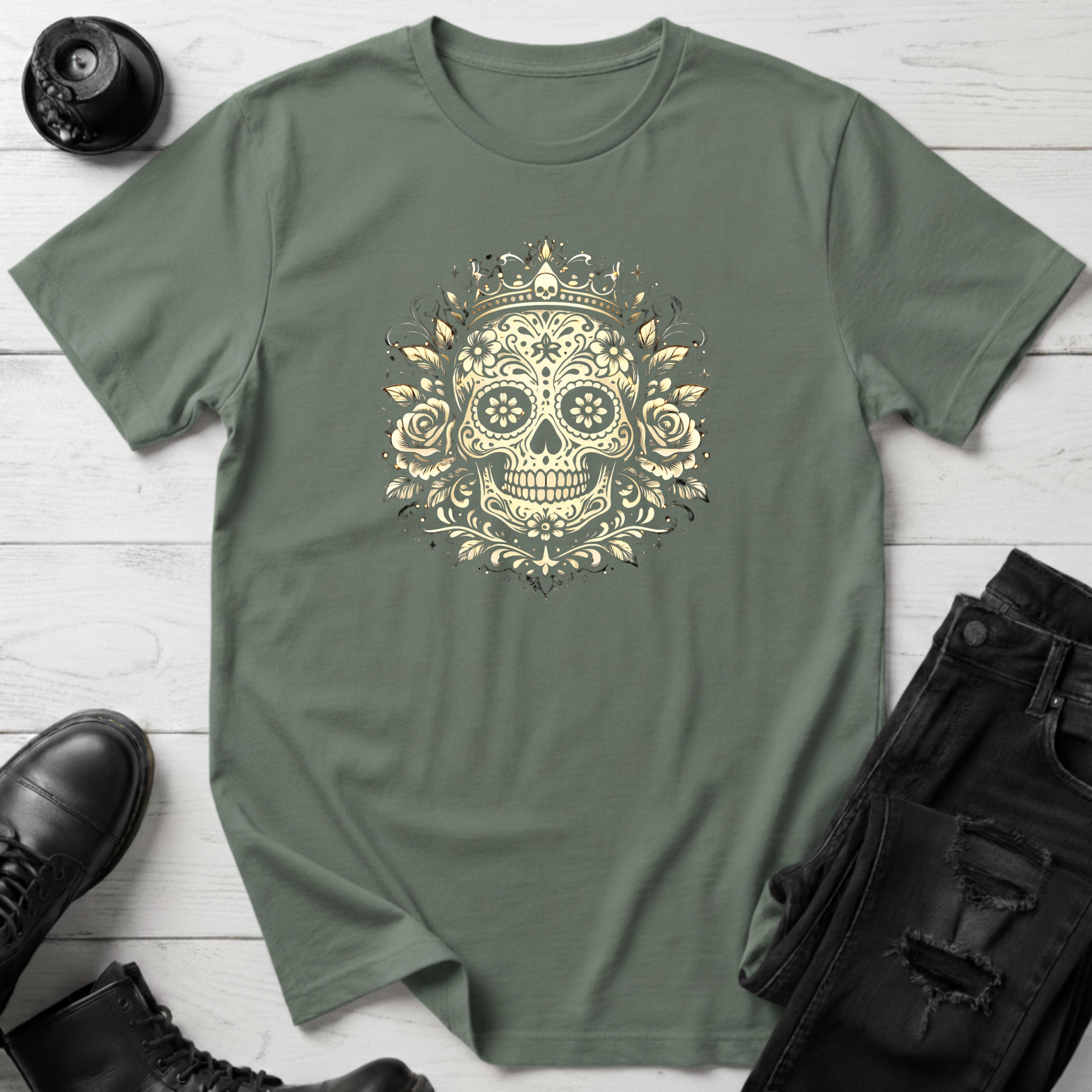 Crowned Sugar Skull T-Shirt