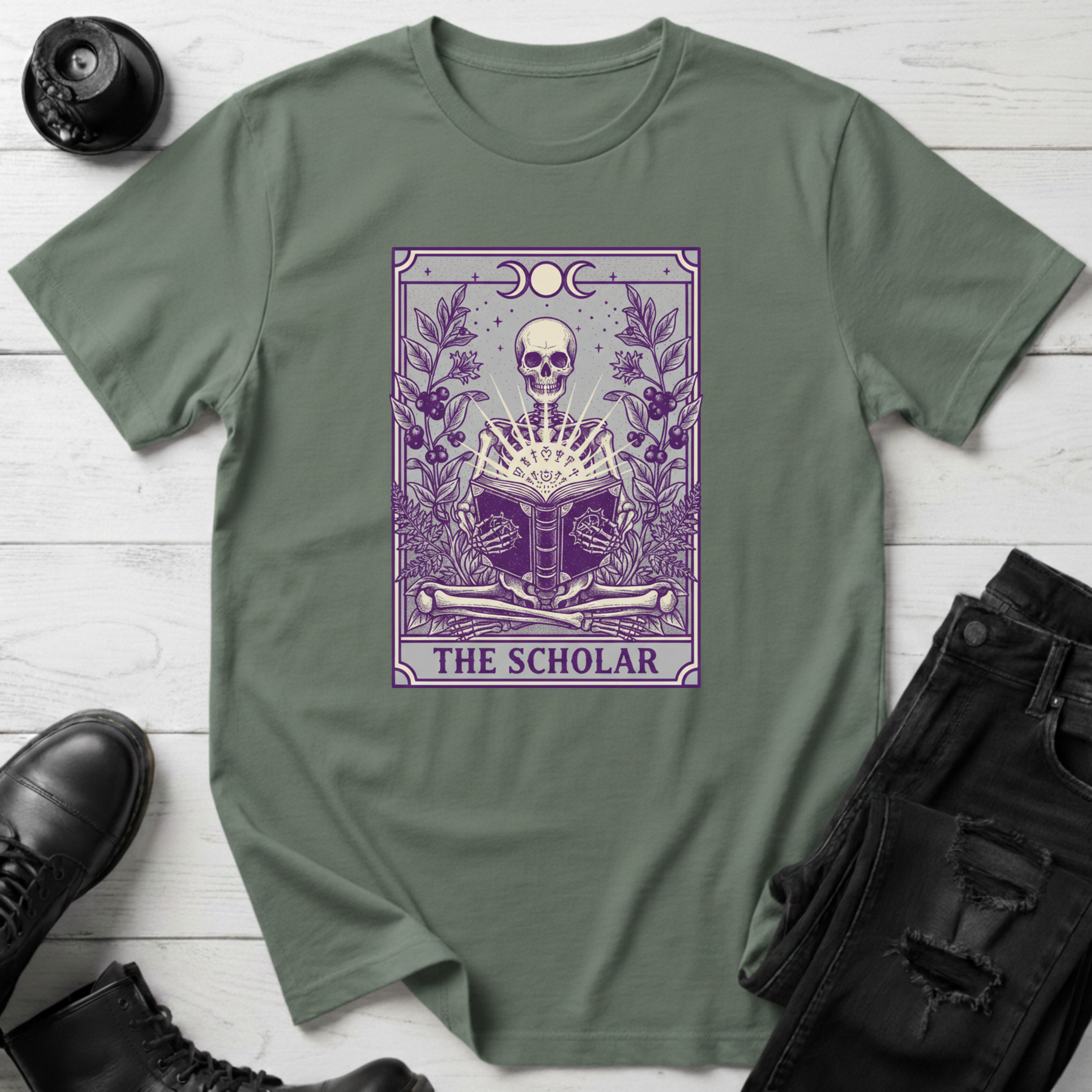The Scholar Bookish Tarot T-Shirt