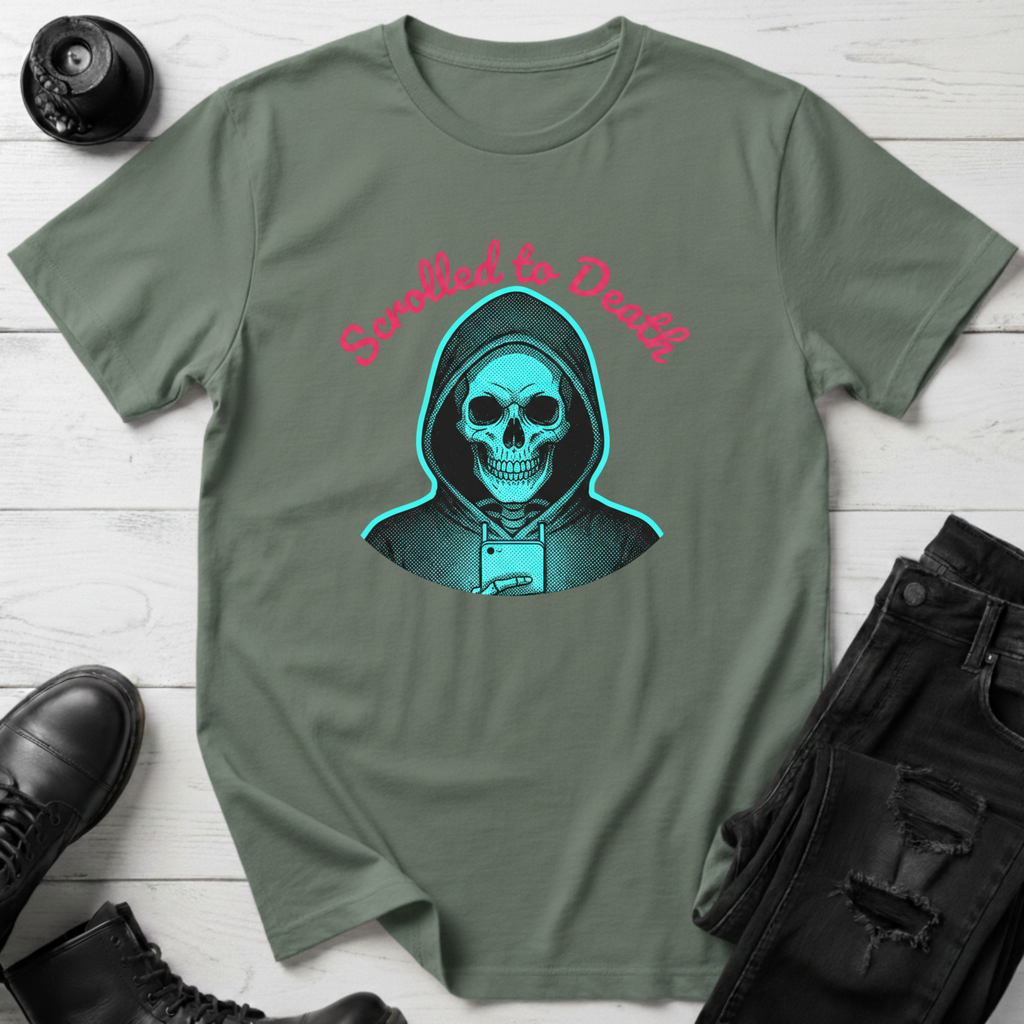 Scrolled To Death Doom Scroller T-Shirt